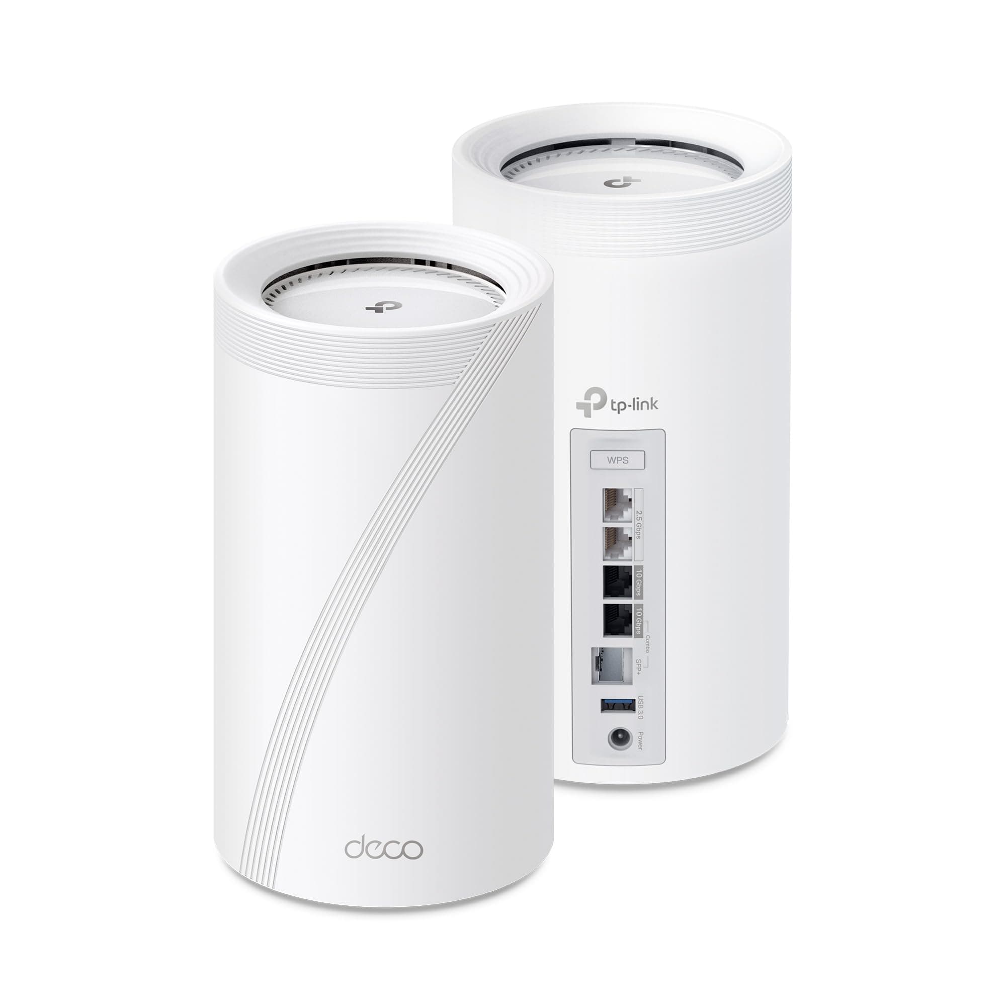 TP-Link Deco BE17000 Tri-Band WiFi 7 Mesh System - 8-Stream, 17 Gbps, 200+ Device Connect, 10 Gbps Wired, AI Roaming, Google/Alexa, HomeShield 2-Pack, Deco BE75