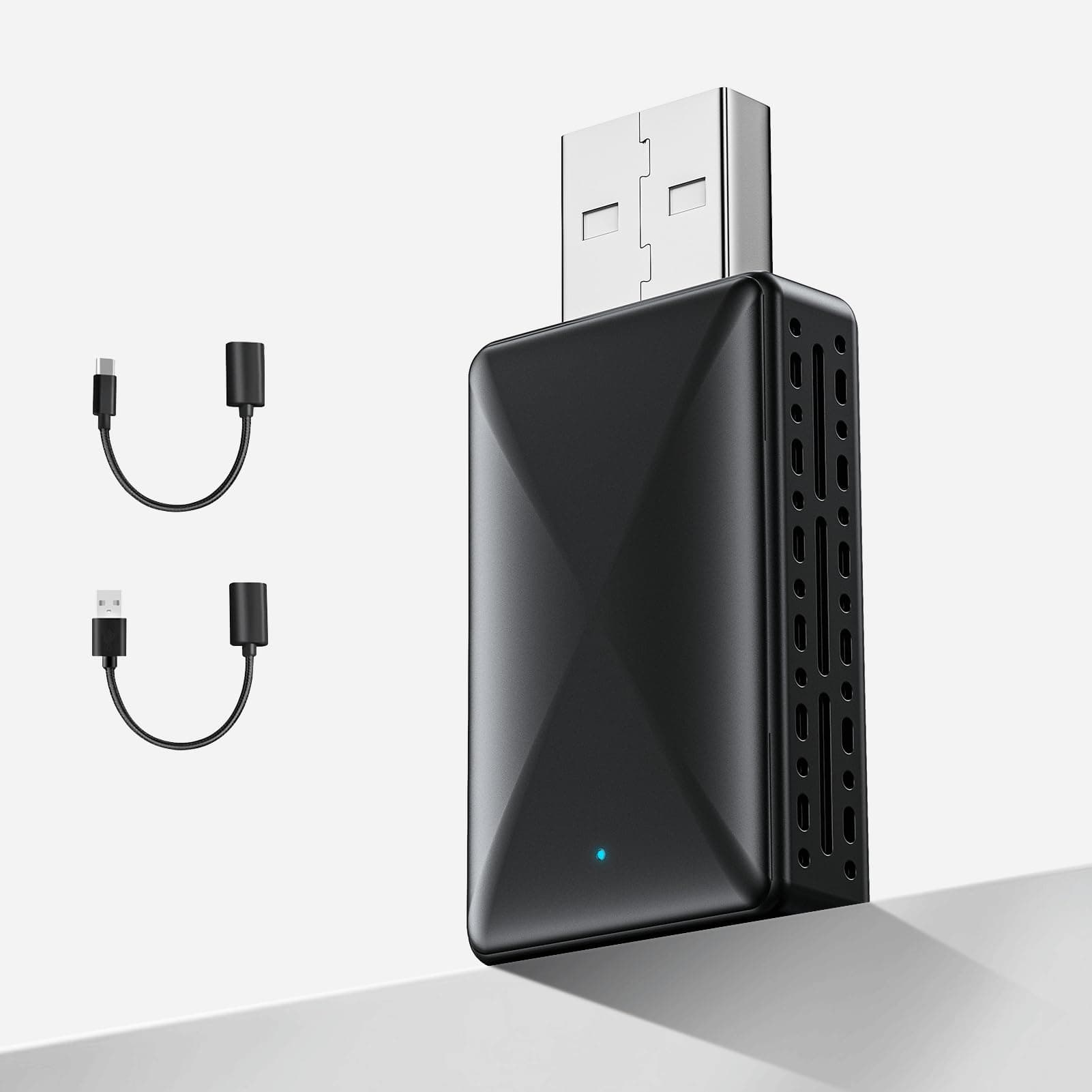 2 IN 1 Wireless Carplay Adapter, Plug & Play Magic link Carplay Stable Fast Connection, Convert Factory Wired to Wireless Carplay Dongle/Android Auto Adapter for Cars 2016+, iPhone iOS 9+