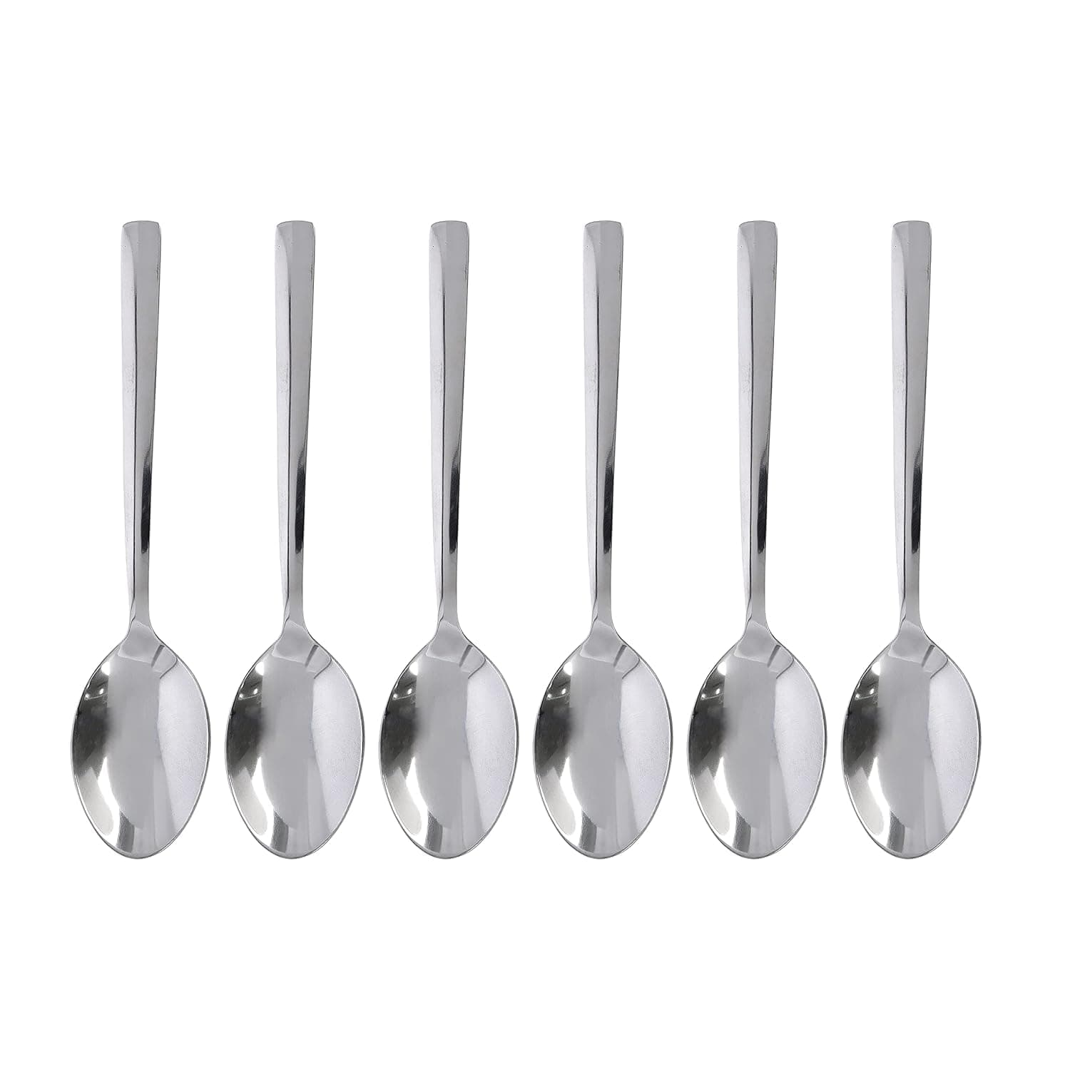 Royalford RF10068 6Pc Ss Table Spoon - Mirror Polished| Ergonomic Handle | Stainless Steel Material | PeRFect For Home, Hotel, Restaurant & More