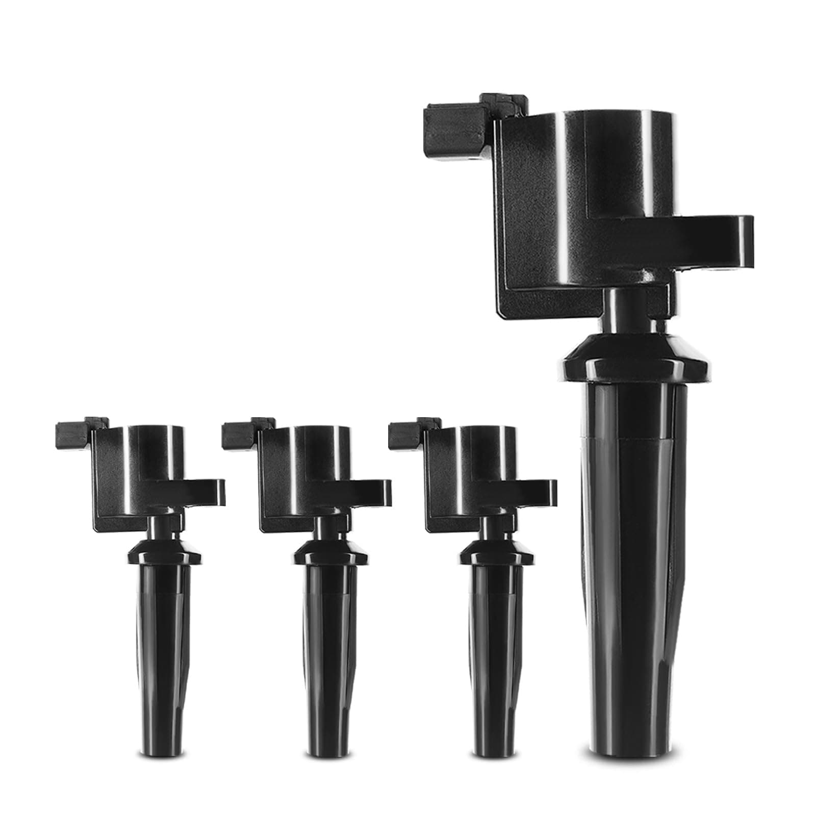 Engine Ignition Coil Pack Set of 4 Compatible with Ford, Mazda Vehicles - 2.0L, 2.3L Engine - Focus 2003-2011, Escape 2005-2008, Transit Connect 2004-2005, 6 2005-2005, Mariner 2005-2008