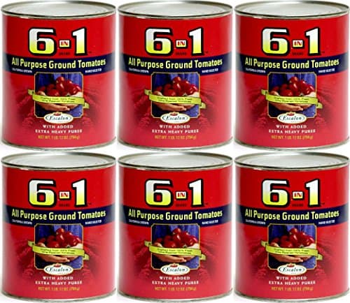 6 in 1 All Purpose Ground Tomatoes 28 oz (Pack of 6)