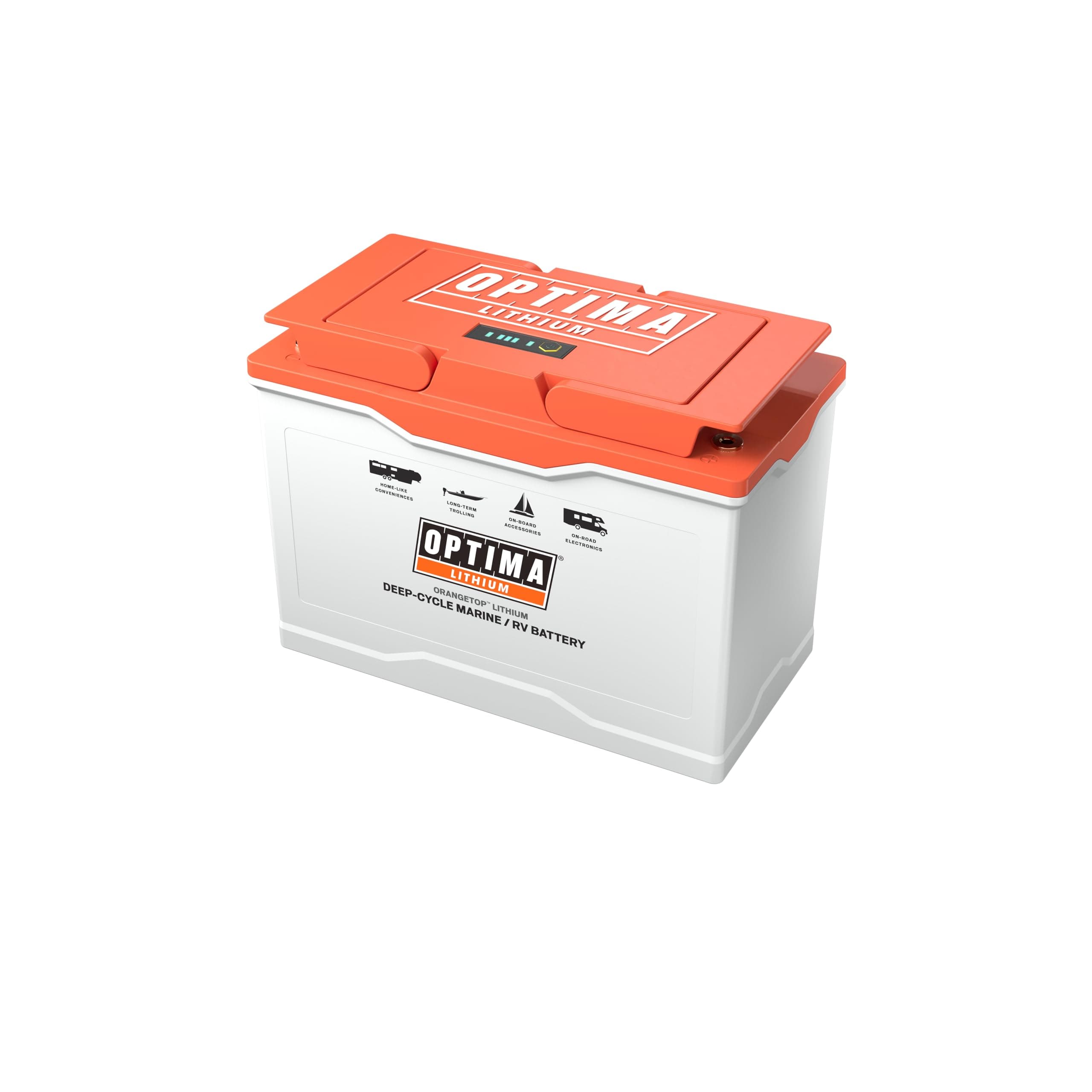 - Q31M-DC150 Group 31 150 Ah Lithium Deep Cycle Battery for Boating, Off-grid Power, RV, and Trolling-motors with Cell Heating Technology and Battery Management Protection