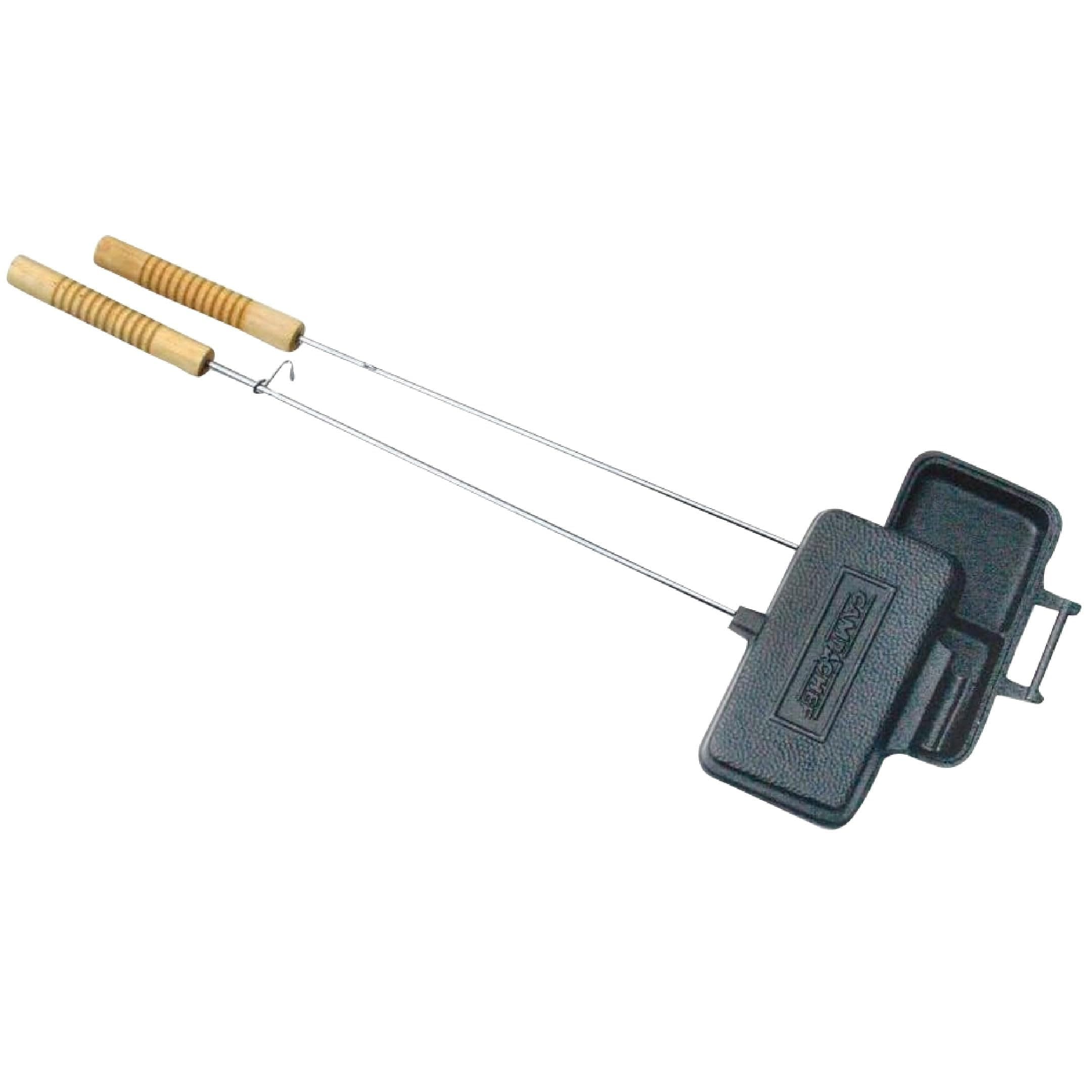 Camp Chef Dual Square Cooking Iron - Cast Iron Camping Cookware for Outdoor Cooking Equipment - Campfire Cooking Equipment for Camping Gear