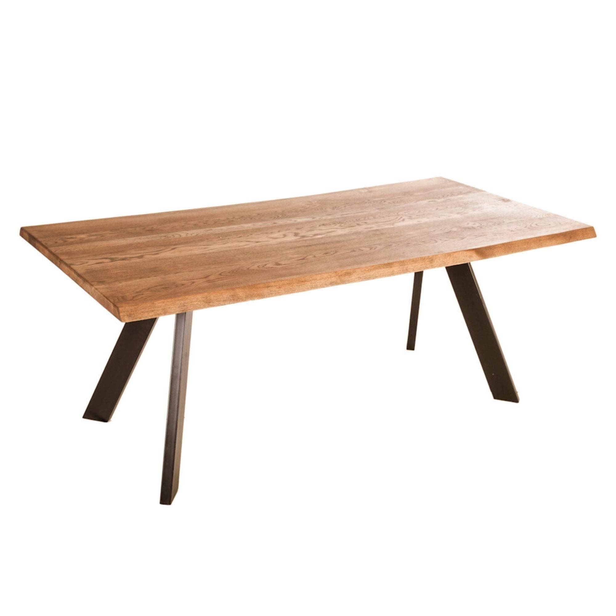 Amazon Brand Wallis Table, 180 x 90 x 77 cm, Natural Oiled Wild Oak