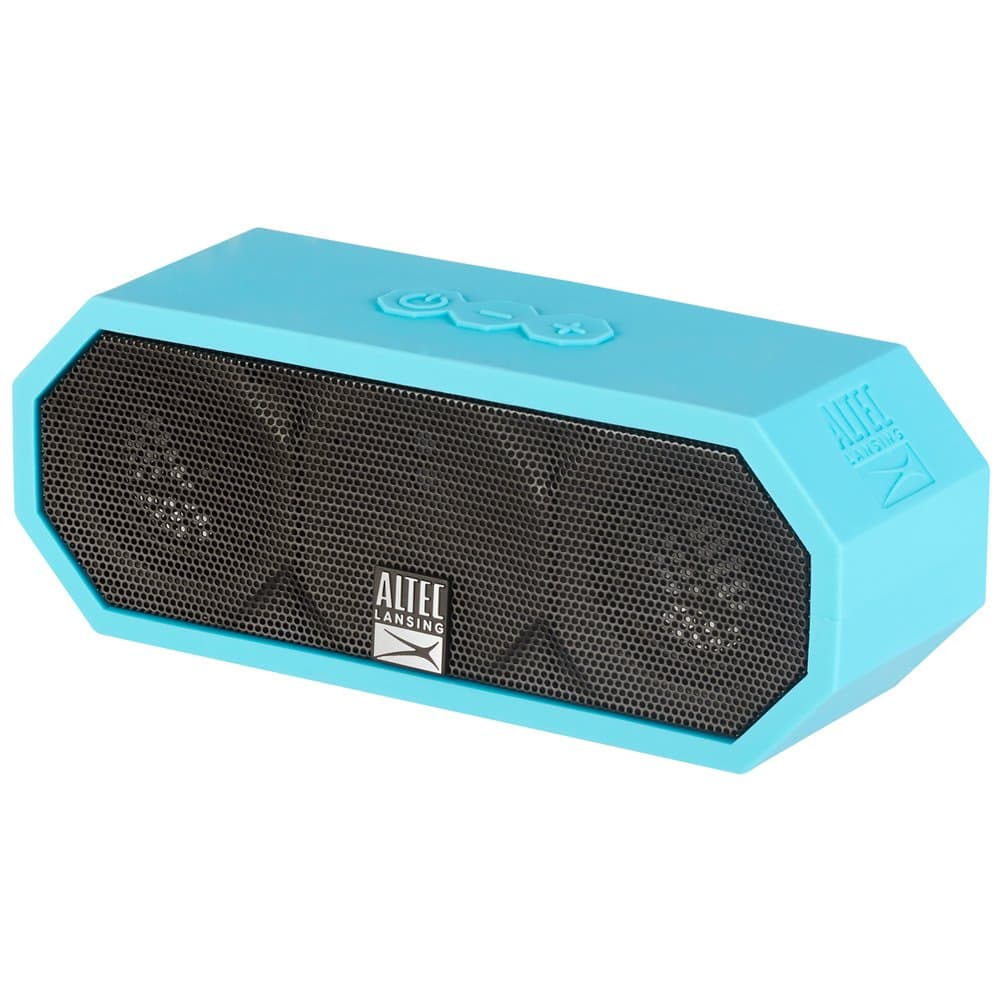 Altec Lansing Jacket H2O 2 - Waterproof Bluetooth Speaker with 3.5mm Aux Port, IP67 Certified & Floats in Water, Compact & Portable Speaker for Travel & Outdoor Use, 8 Hour Playtime