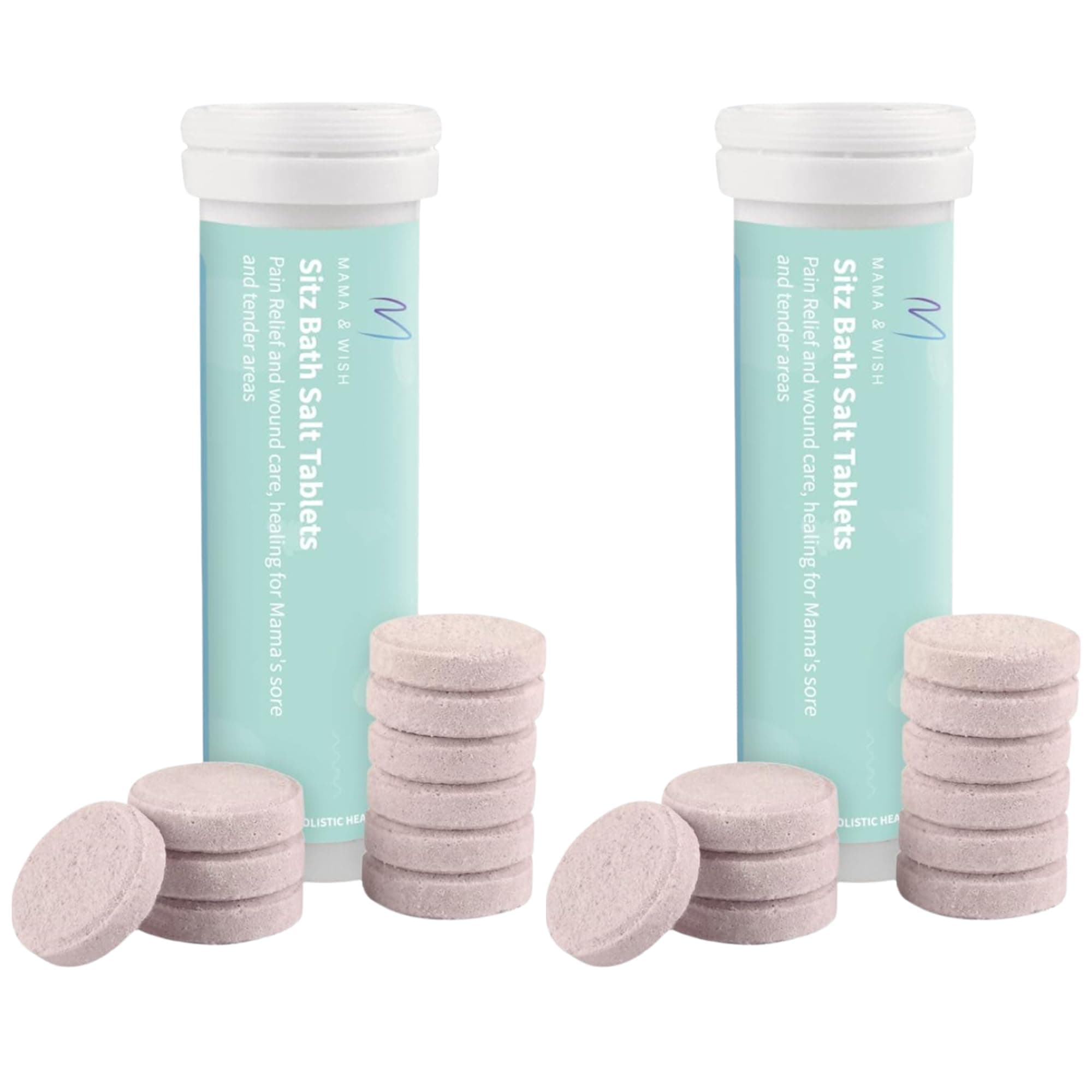 Sitz Bath Salt Tablets for Postpartum Care | Postpartum Essentials Pack of 10 Sitz Bath for Postpartum Care|Postpartum and Hemorrhoids Recovery | Natural Salts & Minerals Postpartum Bath Soak (2 Pack)