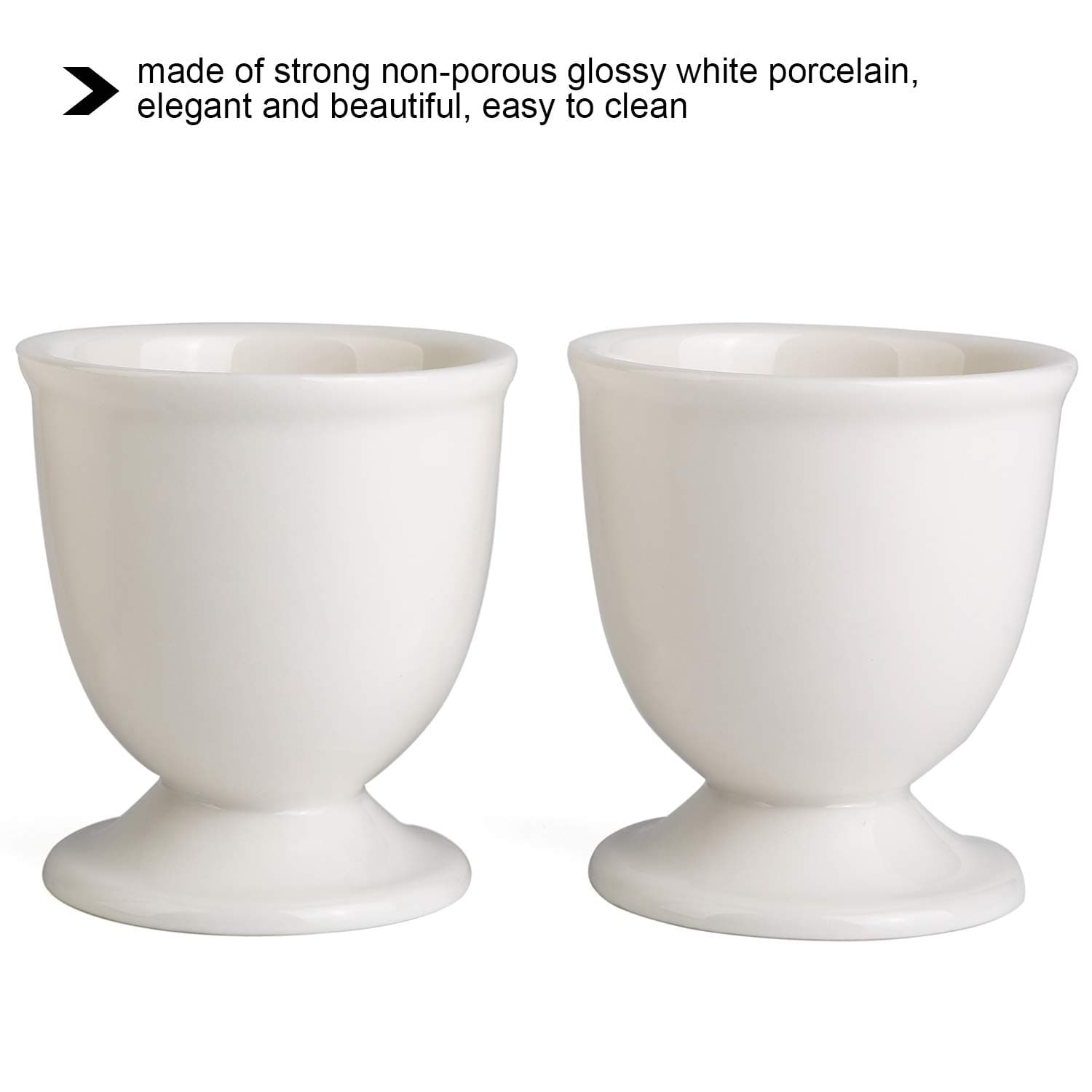 Egg Cracker Topper Set for Soft Hard Boiled Eggs Shell Removal Includes 1 Egg Cutter 4 Ceramic Egg Cups and 4 Spoons