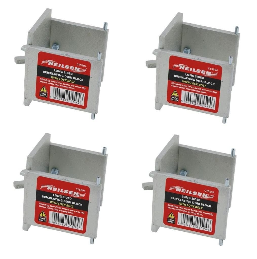 4 Pack Long Sided Dori Block Bricklaying Clamp Lock Bolt for Use with 50MM Profile Pole - CT5594