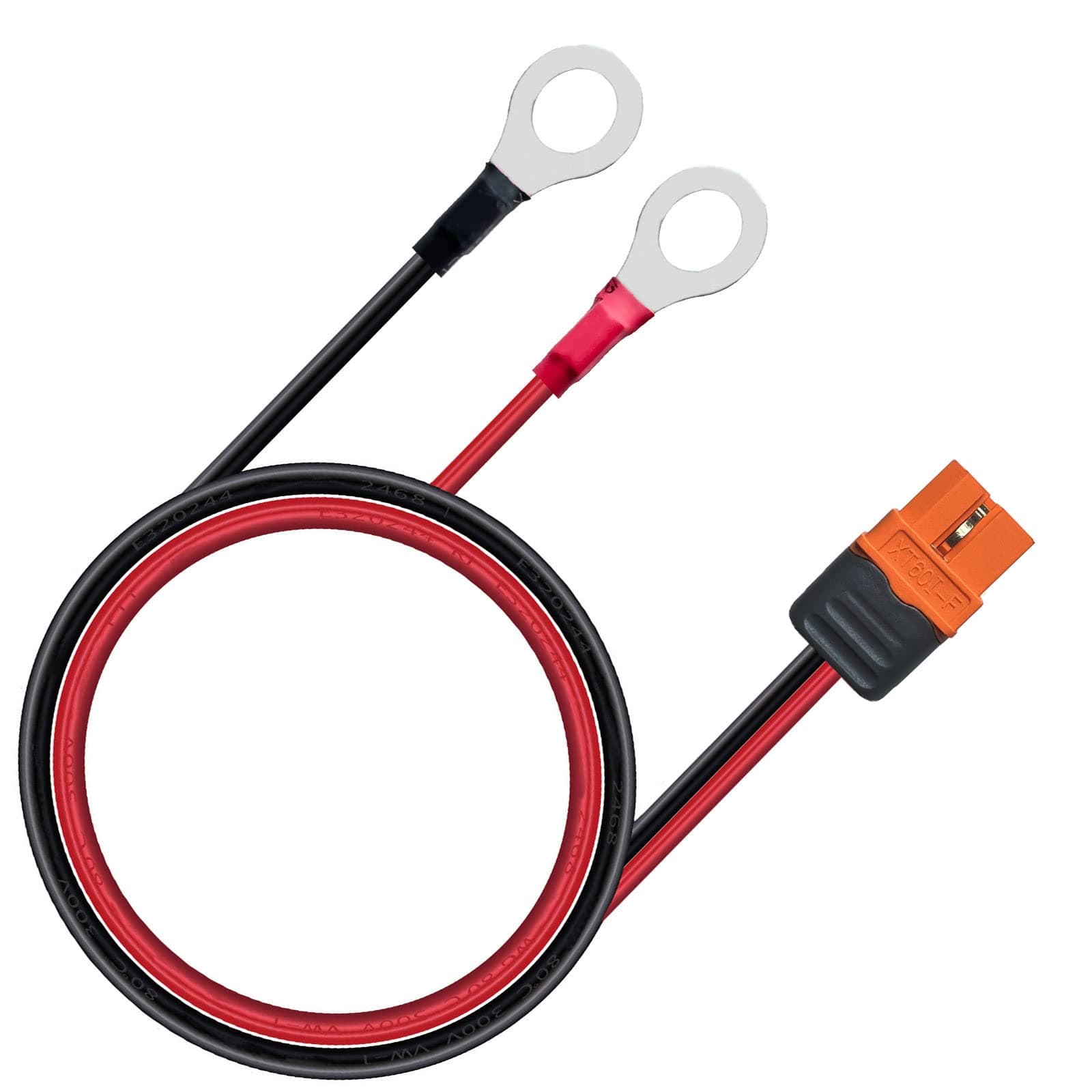 XT60i to O Ring Terminal Cable,More Than 8A,12AWG Extension Cable XT60i Female to O Ring Connector XT60i-f Compatible with Lipo Batterie (1.5M/5FT)