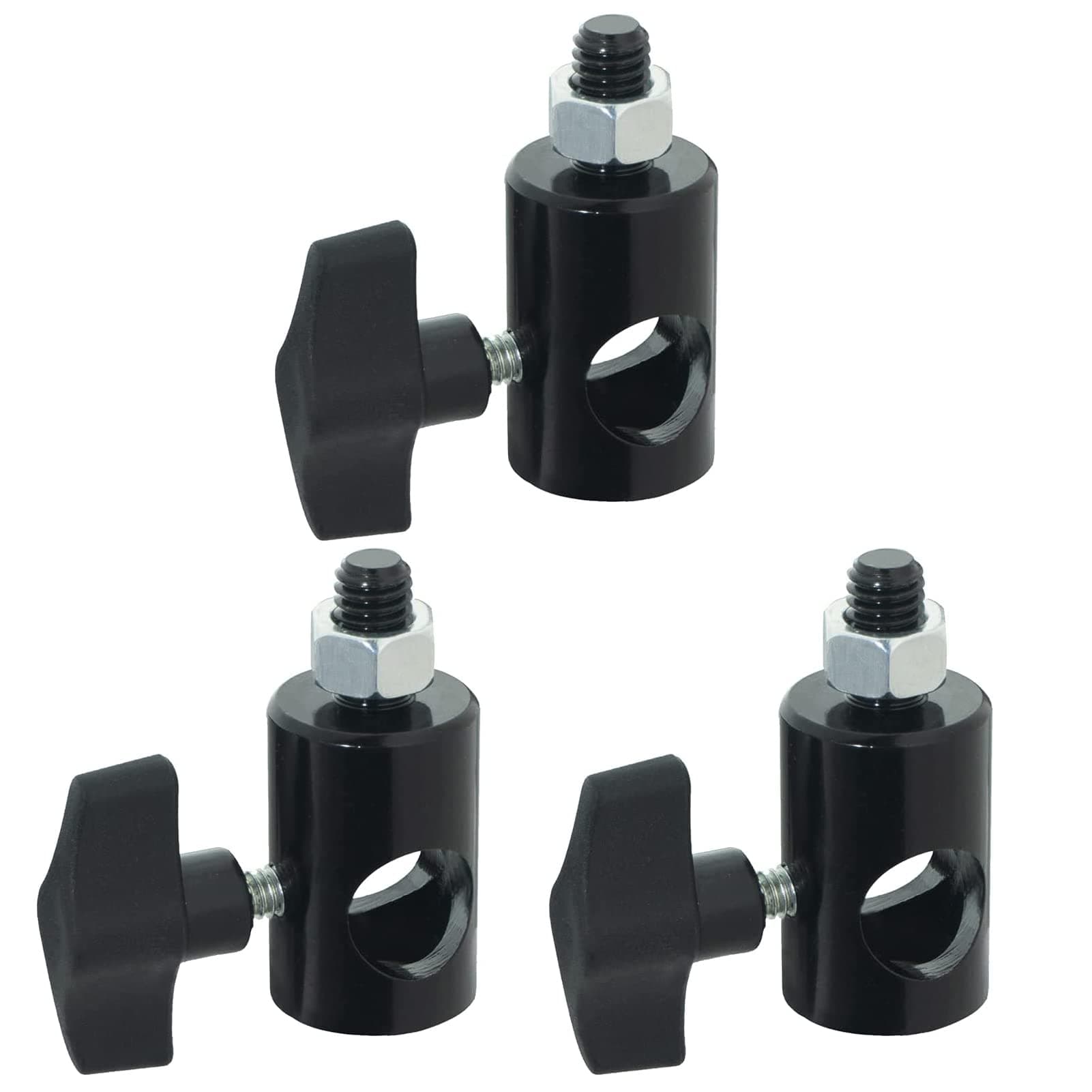 3PCS Rapid Adapter Convert with 3/8" Screw DSLR Mount Bracket Multi Functional Mount Bracket Adapter, Photo Studio, Light Stand Tip Boom Arm Photo Studio Photography Accessory