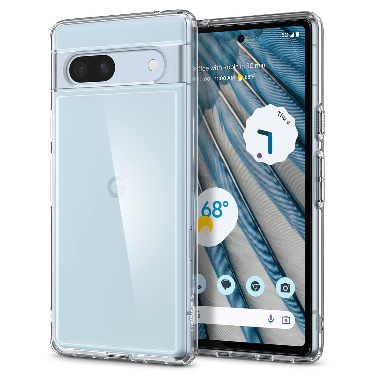 Spigen Ultra Hybrid Case Compatible with Google Pixel 7a - Crystal Clear