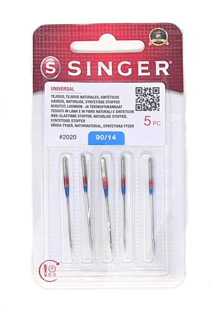 SINGER 5 Original Sewing Machine Needles 2020 size 90/14 universal