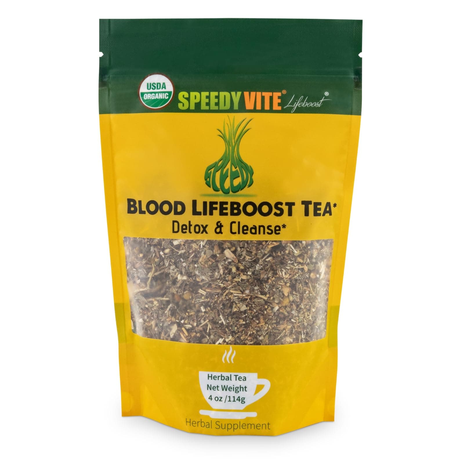 SpeedyVite® Blood Lifeboost Tea | Cleanses & supports natural removal of excess waste chemicals from the blood stream* | Contains Echinacea, Chamomile and more