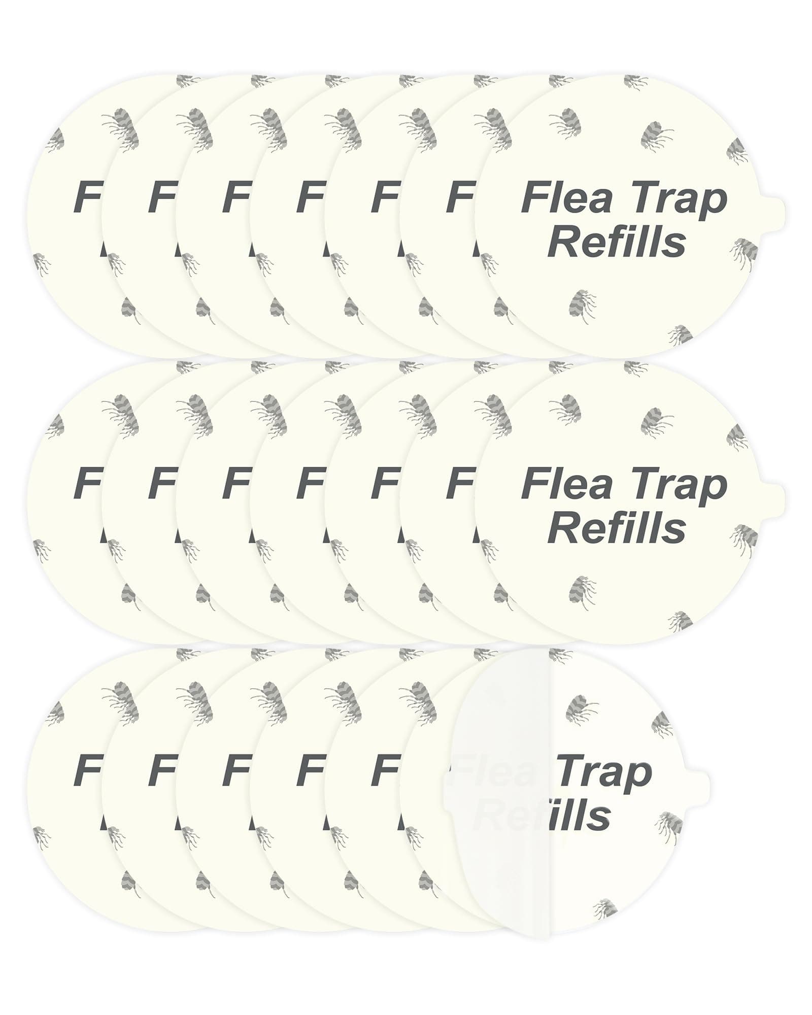 Dichroma Flea Trap Refill Discs Replacement Glue Boards 12 Pack, 7.1" Sticky Pads Fits Most Models Dome Flea Bed Bug Traps for Inside Your Home