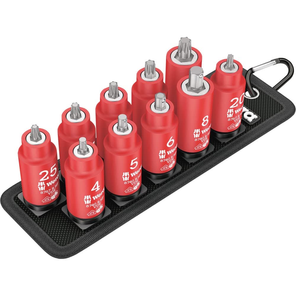 Belt B VDE 1 Zyklop Holding Function Bit Socket Set, Torx/Hex-Plus, 3/8" Drive, 05004930001