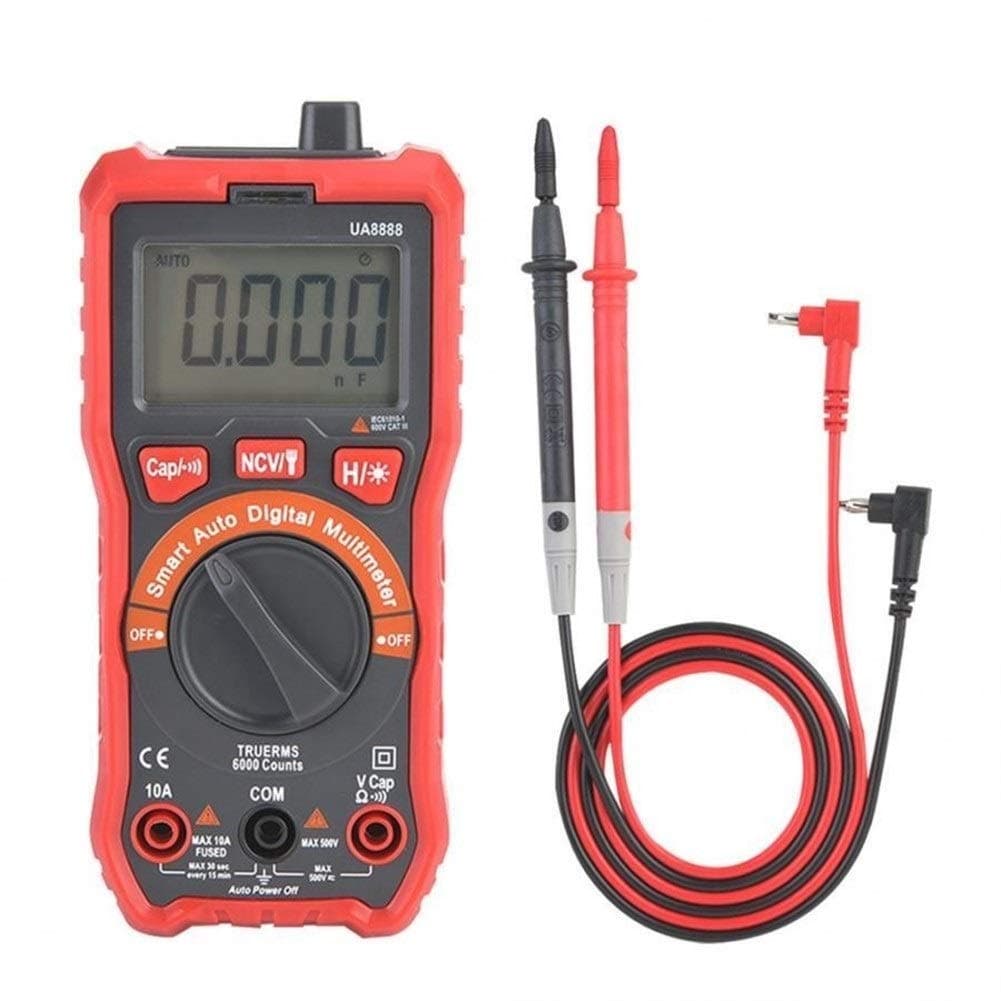 Diagnostic, Test & Measurement Tools UA8888 Red Backlight Display Automatic Digital Multimeter DC/AC Voltage Current Meter for Adults
