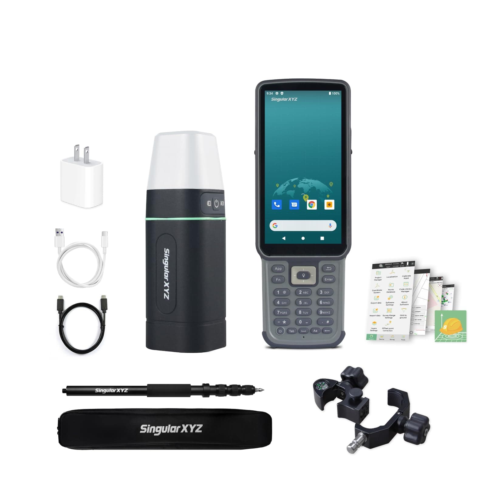 SingularXYZ Sfaira Plus RTK Rover with a Pole