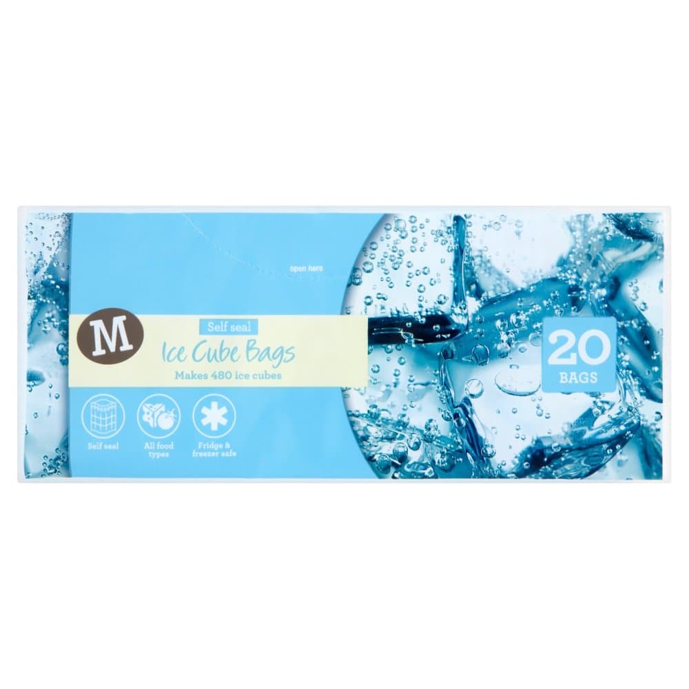 Morrisons 20 Self Seal Ice Cube Bags