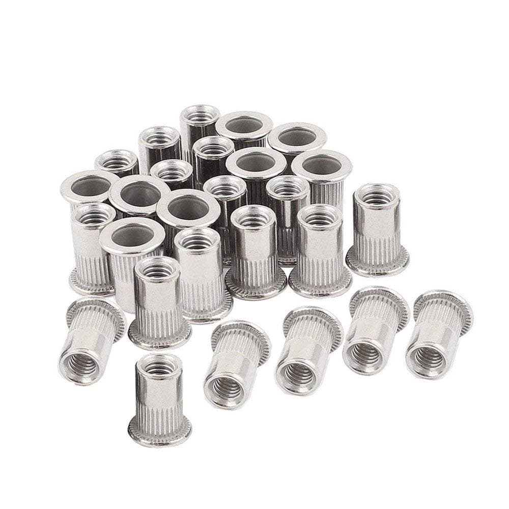 40PCs 10-24 Stainless Steel Rivet Nuts Nutsert Threaded Rivet Insert Rivnuts 10-24UNC