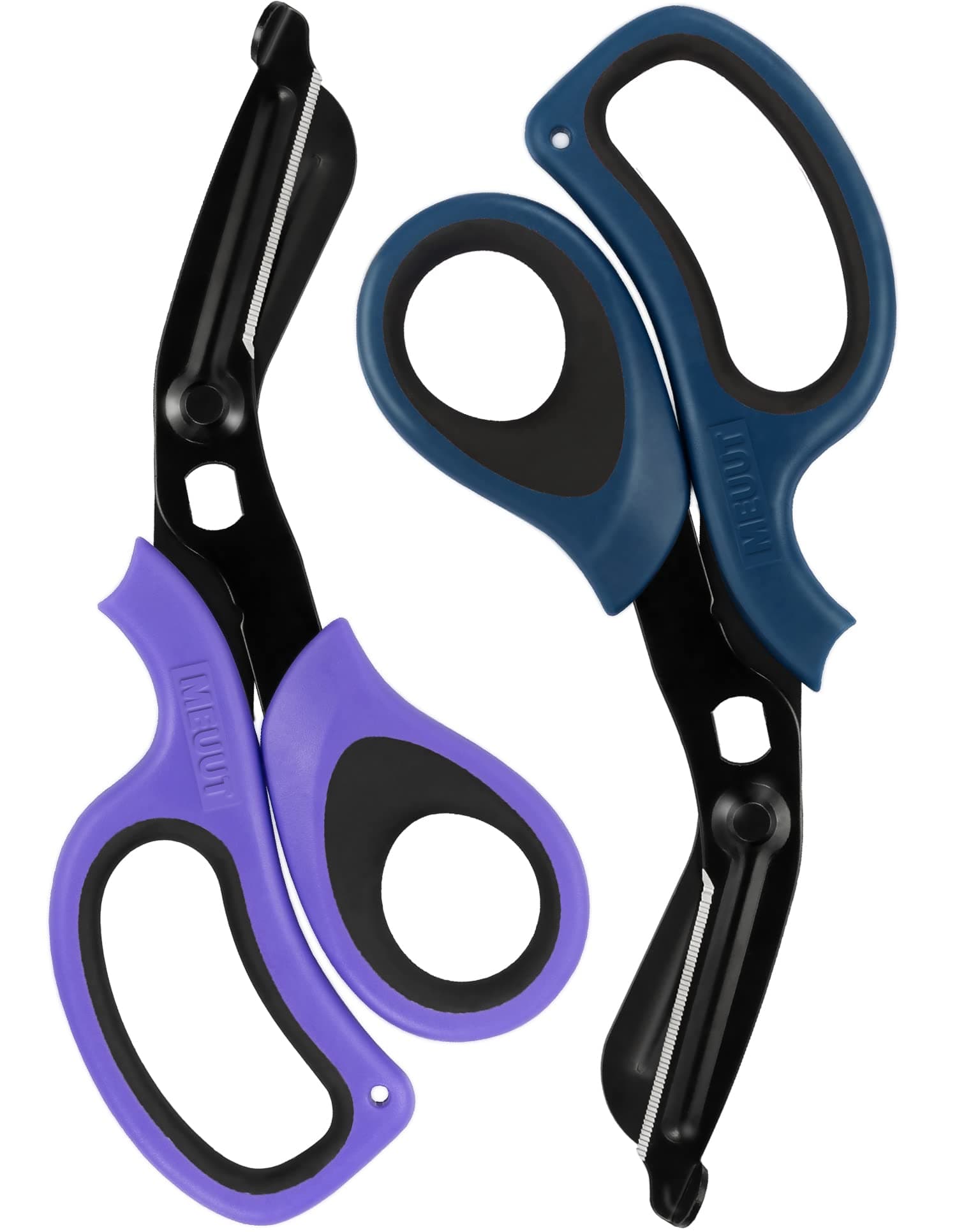 MEUUT 2 Pack Trauma Shears Bandage Scissors for Left and Right Hand - Medical Supplies with 8 inch Heavy Duty Medical Scissors for EMT Workers Nurses