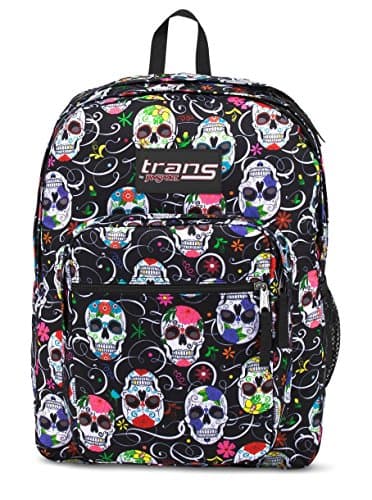 Trans by Jansport 17 SuperMax Backpack - Sugar Skulls