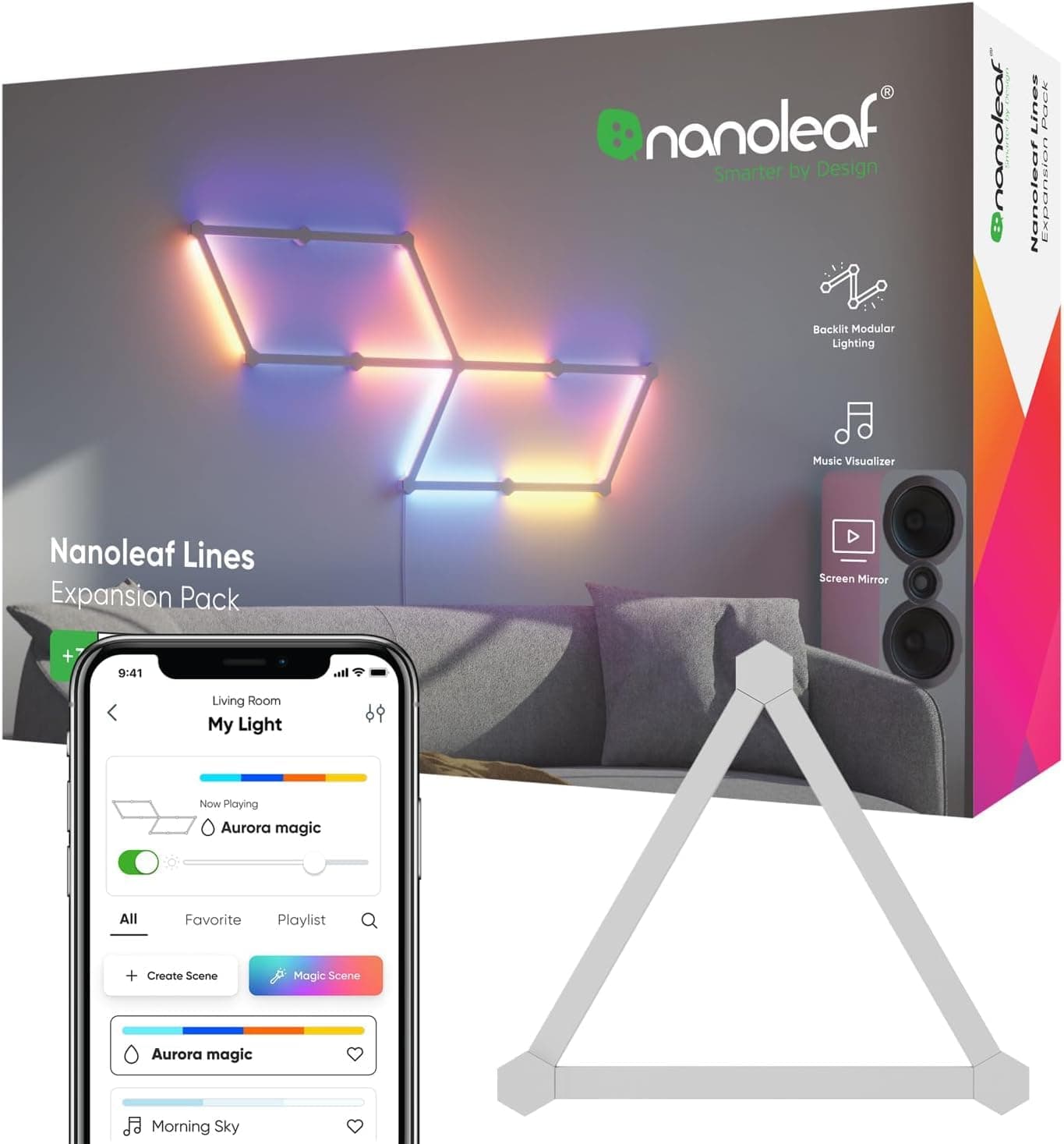 Lines Expansion Pack (3 LED Light Lines) - Multicolor