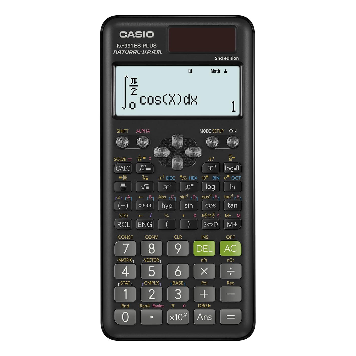 Casio Fx-991Es Plus 2 Scientific Calculator With 417 Functions And Display, Natural