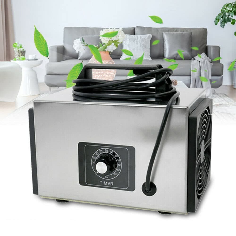 Ozone Generator Air Purifier 10,000mg/h, Ozone Machine with timer Function, Smoke Smell Remover Odor Eliminator for Home and Car