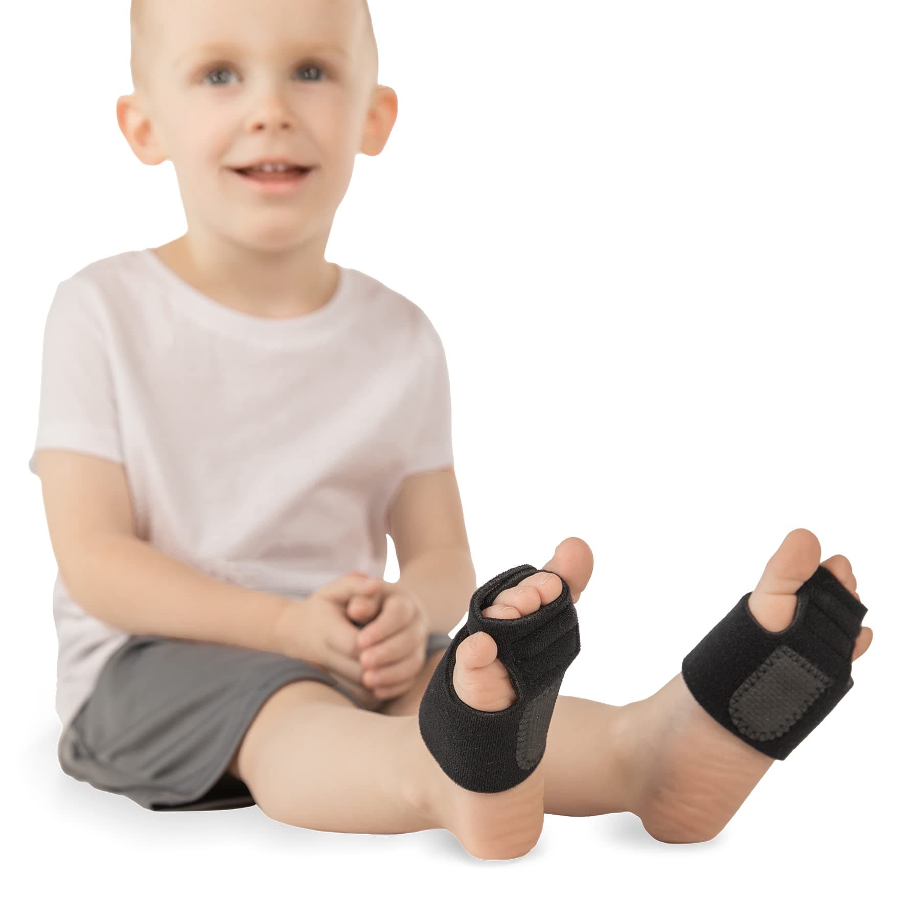 BraceAbility Toe Protector - Pediatric Idiopathic AFO Correction Splint for Preventing Neurological Disorders in Adolescents with Autism Hyperactivity Disorder and Cerebral Palsy (S Pairs)