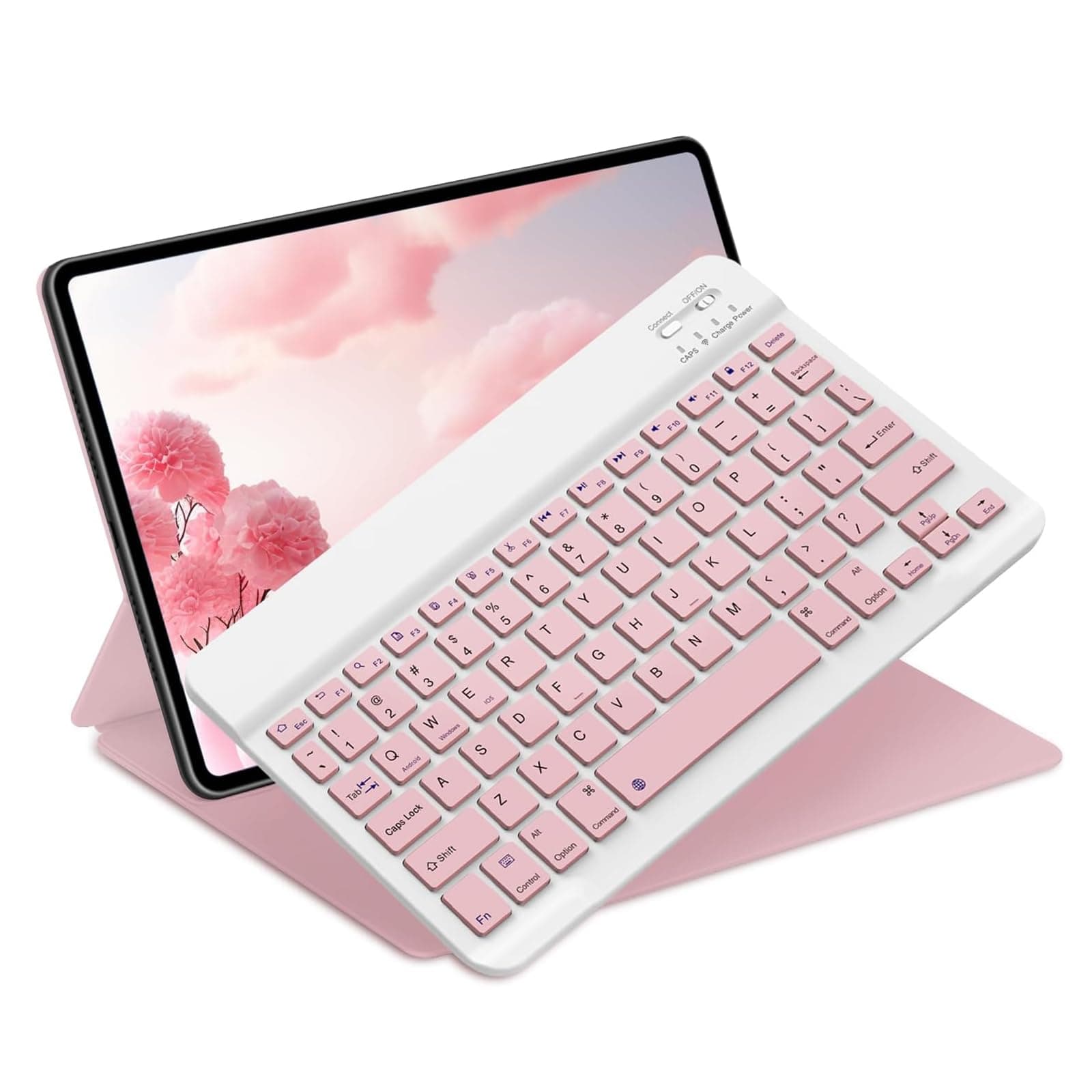 Bluetooth Keyboard for iPad 10th Generation, iPad Pro 13/12/11/10/9/8/7 inch, iPad Air 13/11th Gen, iPad mini Tablets, etc. - Slim Wireless Portable Travel Office Computer Accessories