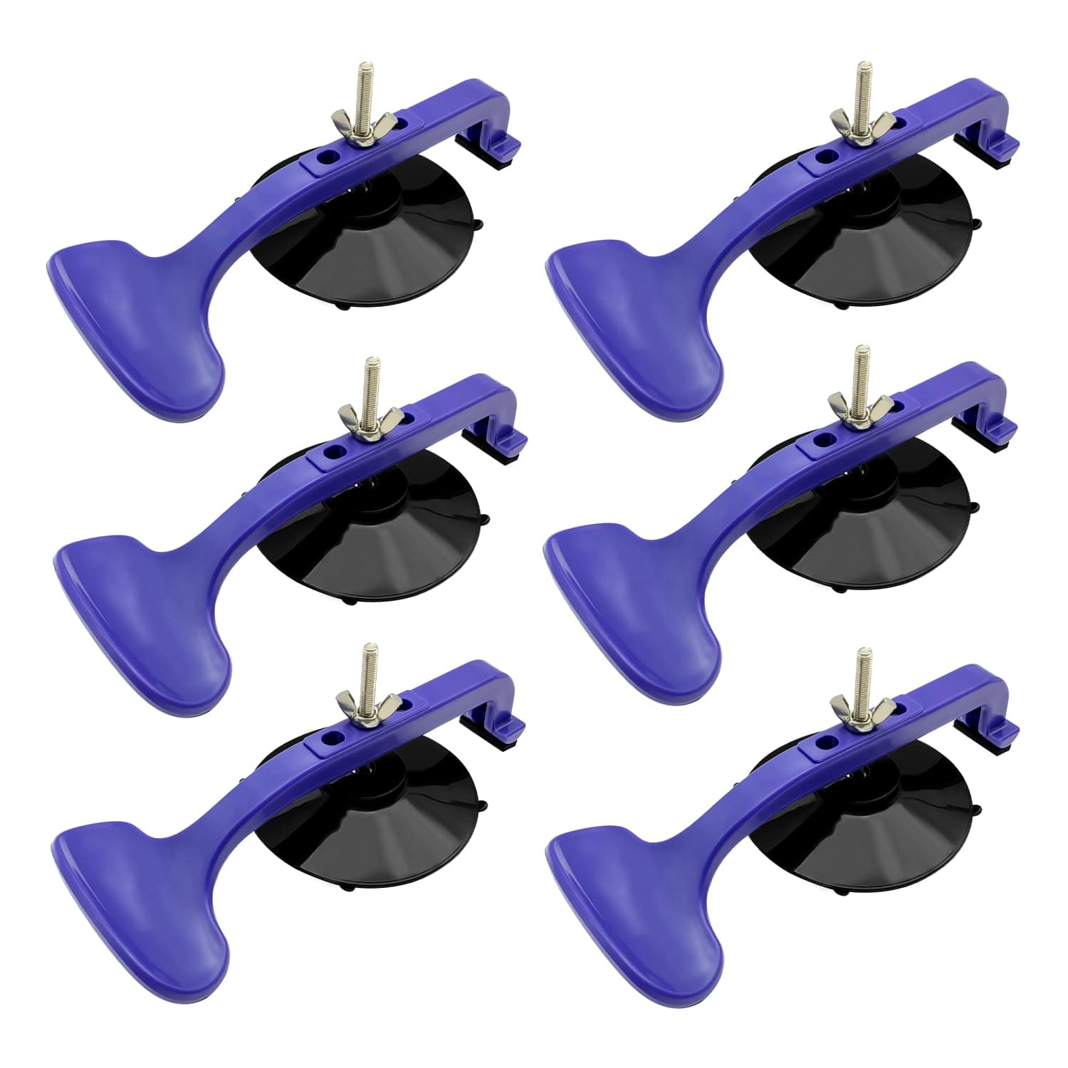 ZKTOOL 6PC Suction Cup Clamp Set, Class Clamps Kit for Car Convertible Glass Windshield Top Repair Gluing, Car Window Clamps, Suction Cups for Convertible Top, With Sponge Pad...