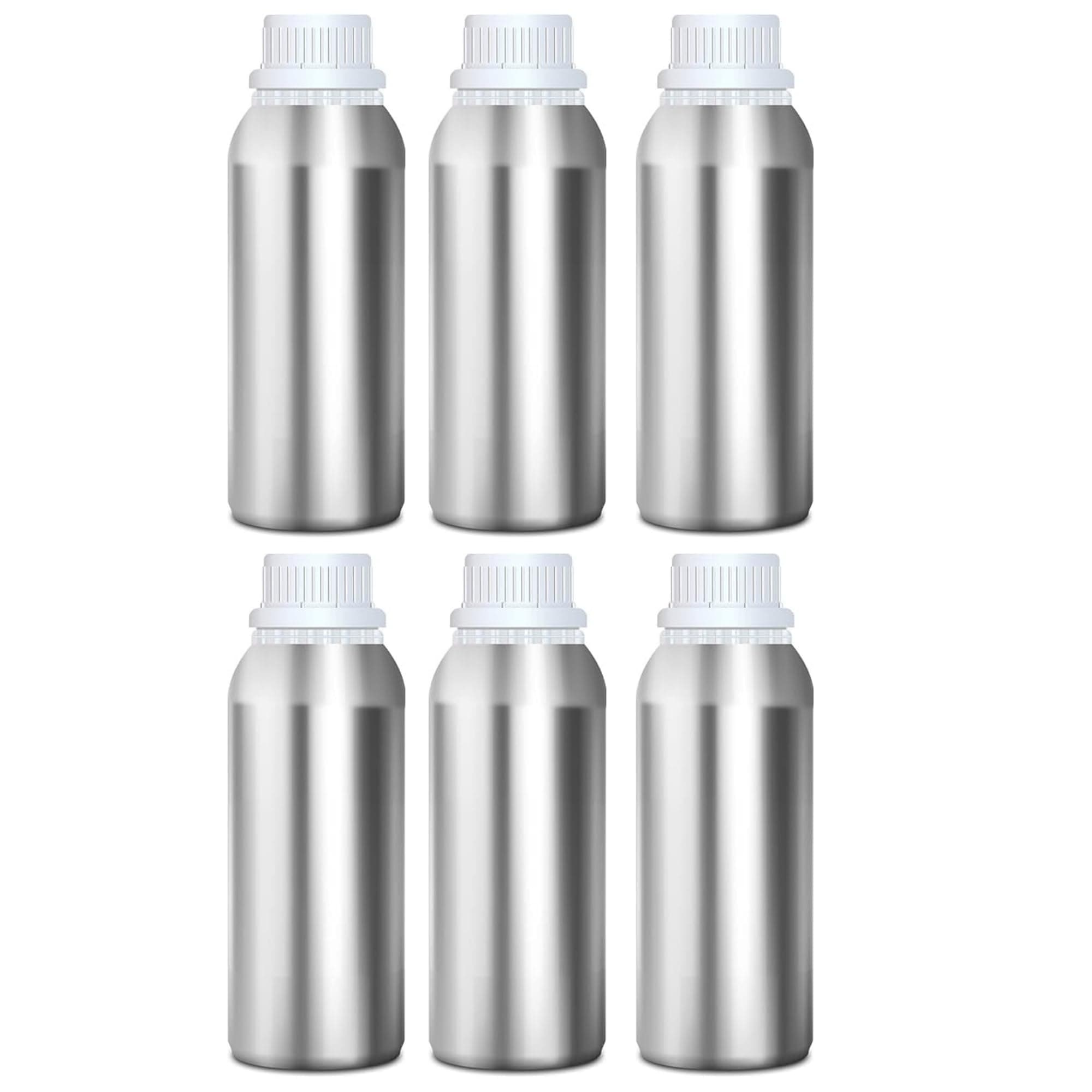 Devinez Multipurpose Anodized Aluminum Empty Bottle - 250ml (Pack of 6) | With B Drop Nozzle & Cap with Seal | For Beauty, Essential Oils, Blends, Skin Care, Travel, Toners, Cosmetic & DIY