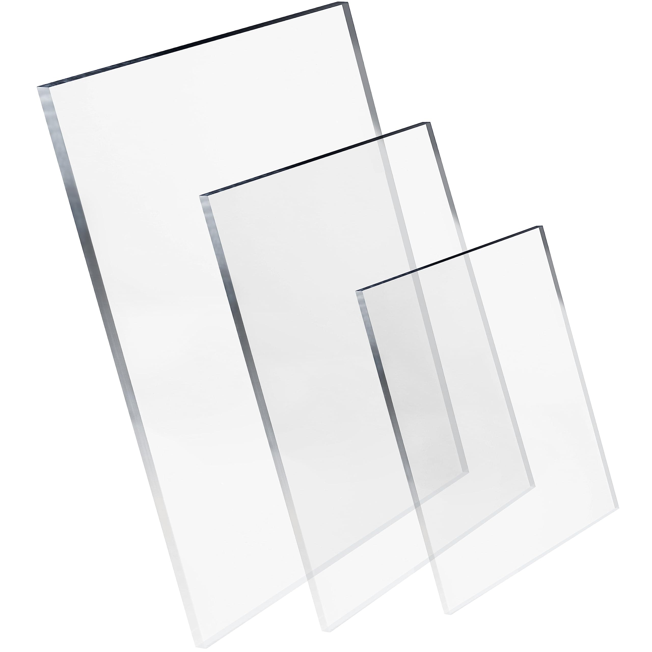 Pixly® Crystal Clear Acrylic Perspex Plastic Sheet | Transparent | A5 A4 A3 | 2mm/3mm/5mm Thickness - Multipurpose Crafting, DIY and More (Thickness: 5mm, A3-297mm x 420mm)