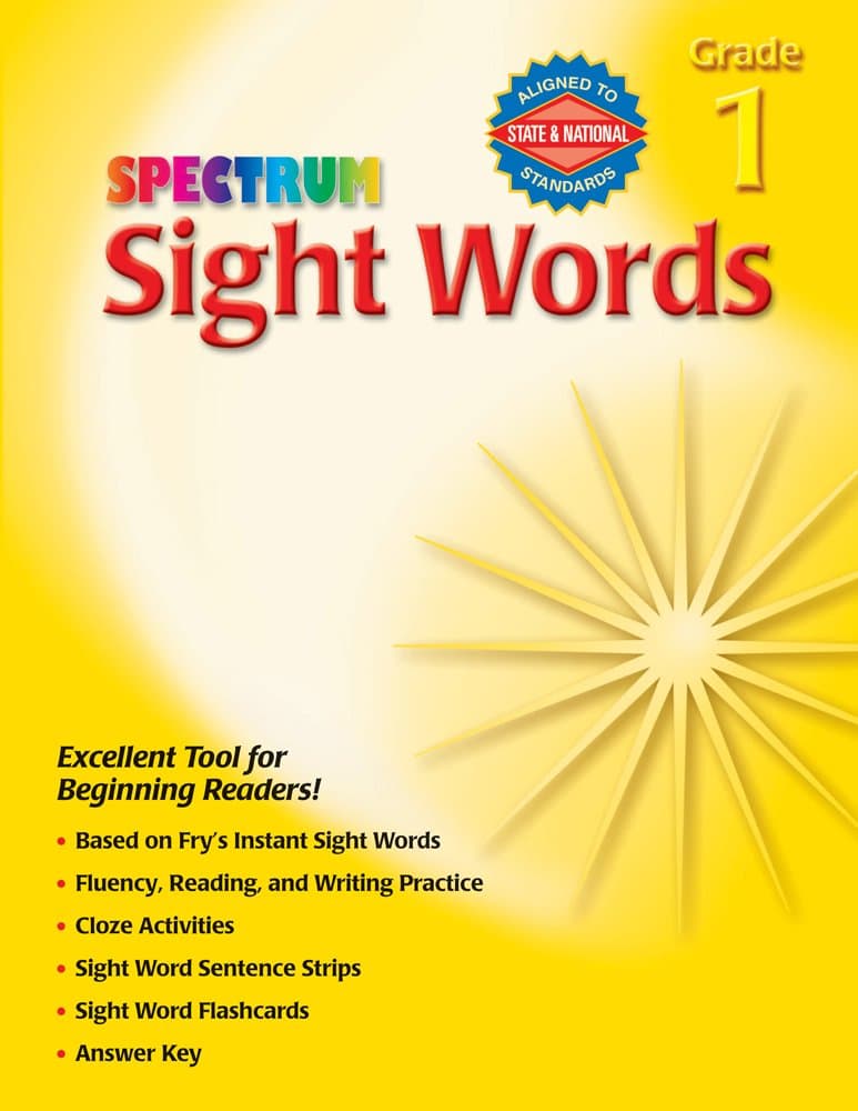Spectrum Sight Words Grade 1 Paperback – 18 Mar. 2008