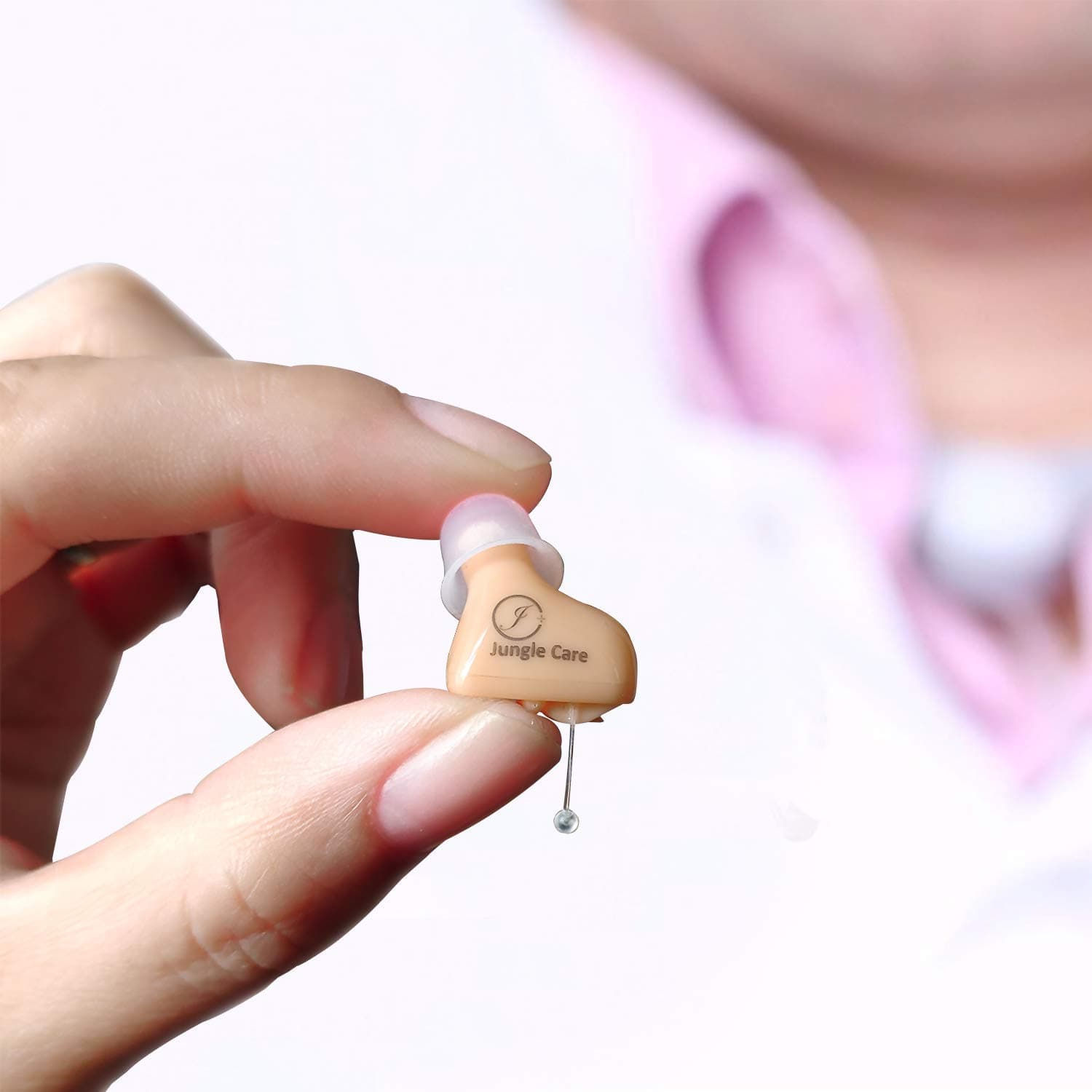 Digital CIC Hearing Amplifier Audiologist Designed PSAP - Completely Invisible in Ear Canal, Noise Reduction, Feedback Cancellation, Personal Sound Amplifier (Right Only)