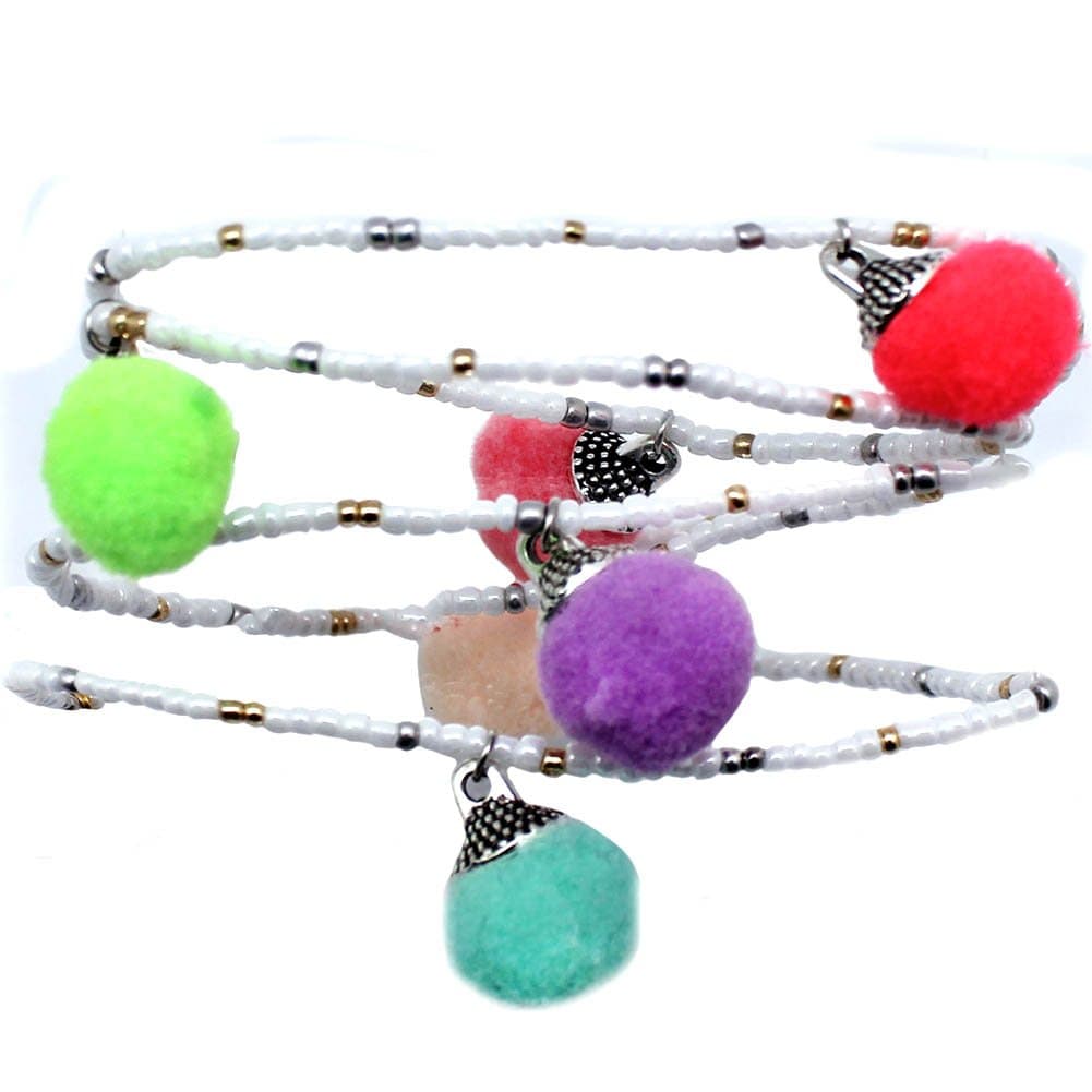 Erimish Gem Jam POM POM Wrap Bracelet