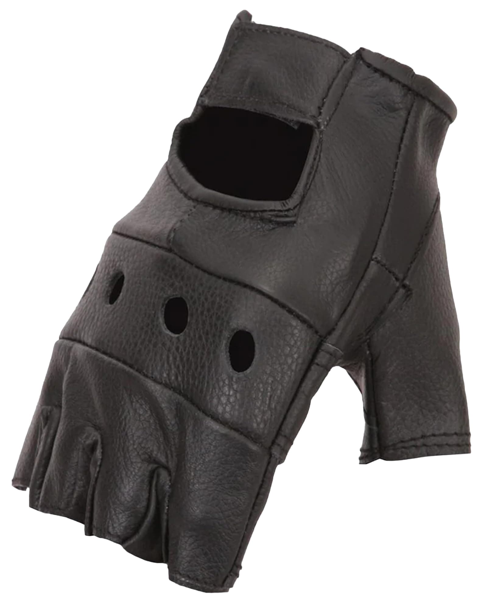 First Manufacturing Lightweight Fingerless Gloves (Black, Large)