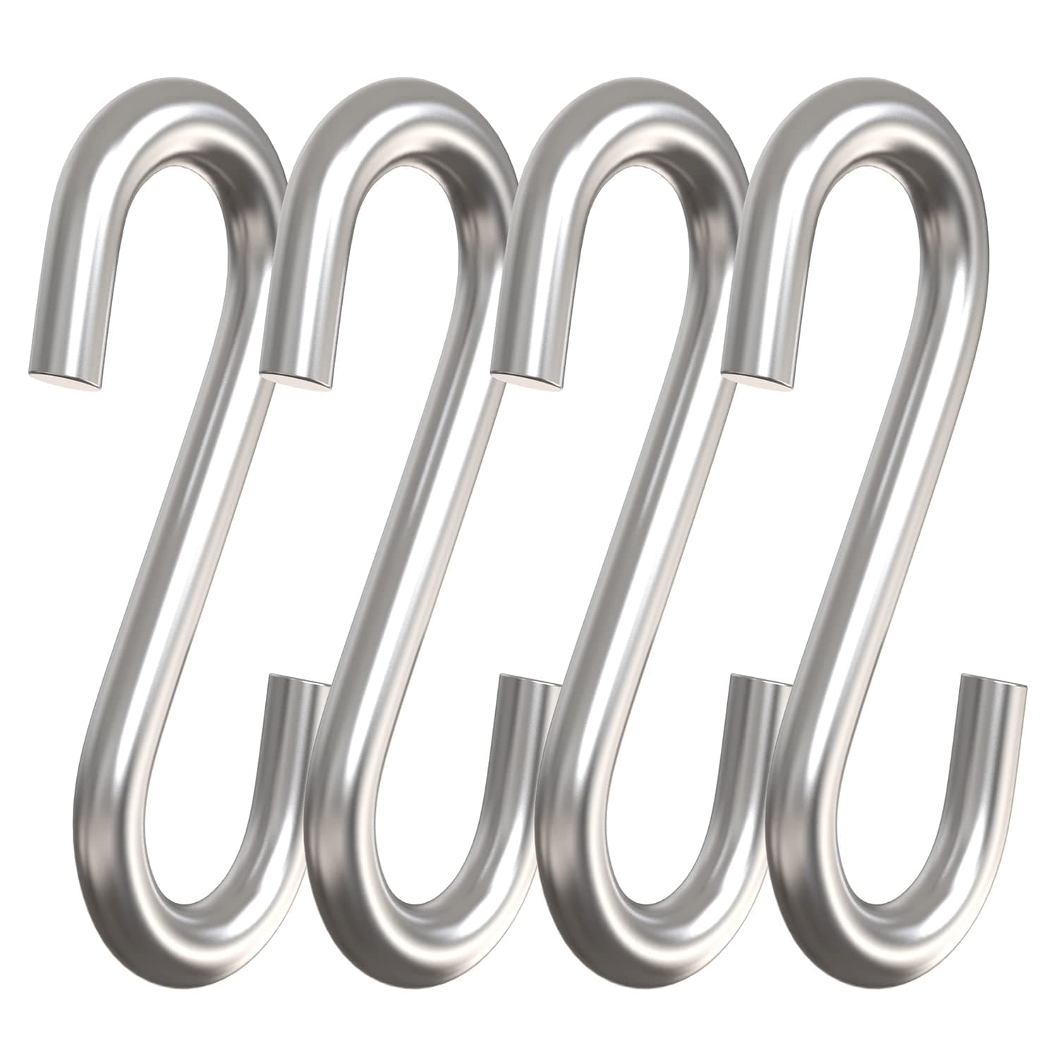 S Shaped Hooks 3 Inches S Shape Durable Heavy Utility Hooks S Hanging Hooks S Metal Hooks (4 per Pack)