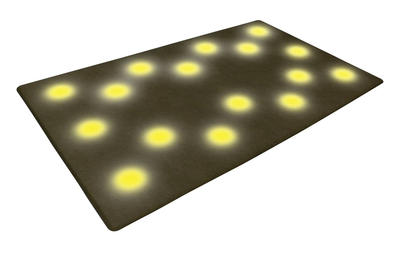 Floor Based 16-led Light Mat Battery Operated (Batteries Not Included)