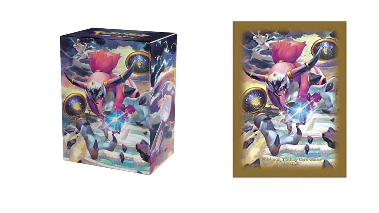 Pokemon (65) Hoopa Unbound TCG Deck Protector Card Sleeves + Deck Box Combo