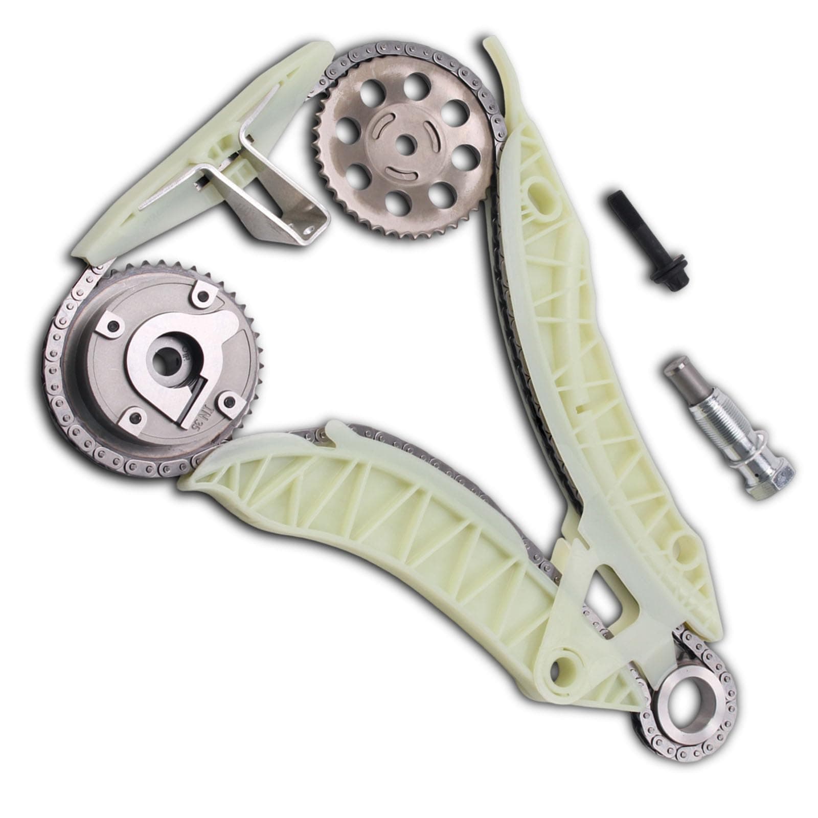 AUCERAMIC N14B16 Engine Timing Chain Kit Fit for 2007-2012 Mini Cooper S R55 R56 R57 R58 R59 1.6L Turbo Replace# 11317516088, 11317534833, 11314609482