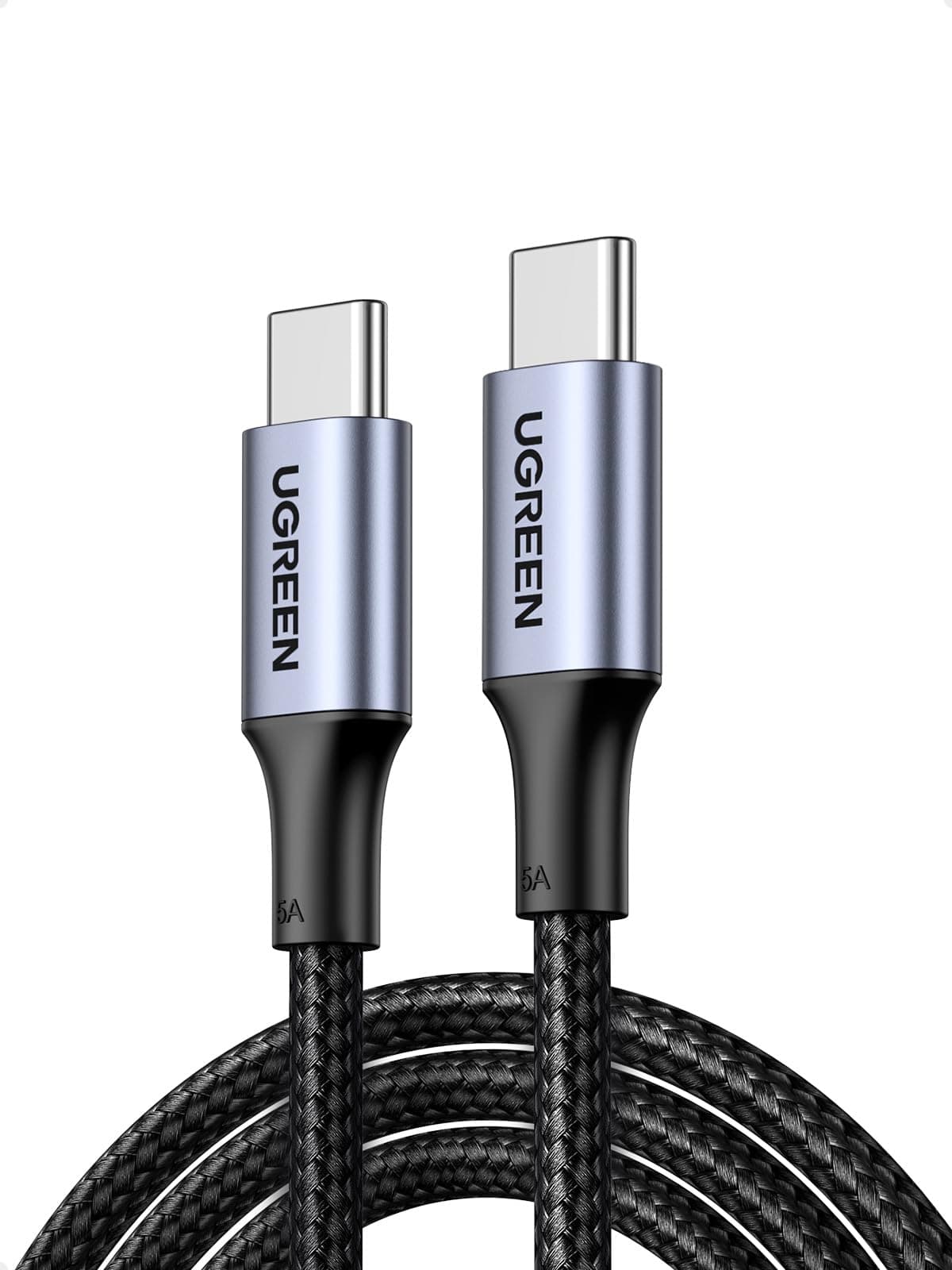 UGREEN USB C Cable 1M, Braided 100W Power Delivery PD Super Fast Charge Cord USB-C to Type-C for iPhone 15/16/17 pro max,MacBook Pro, iPad, Samsung S25/S24/S23, Huawei P70