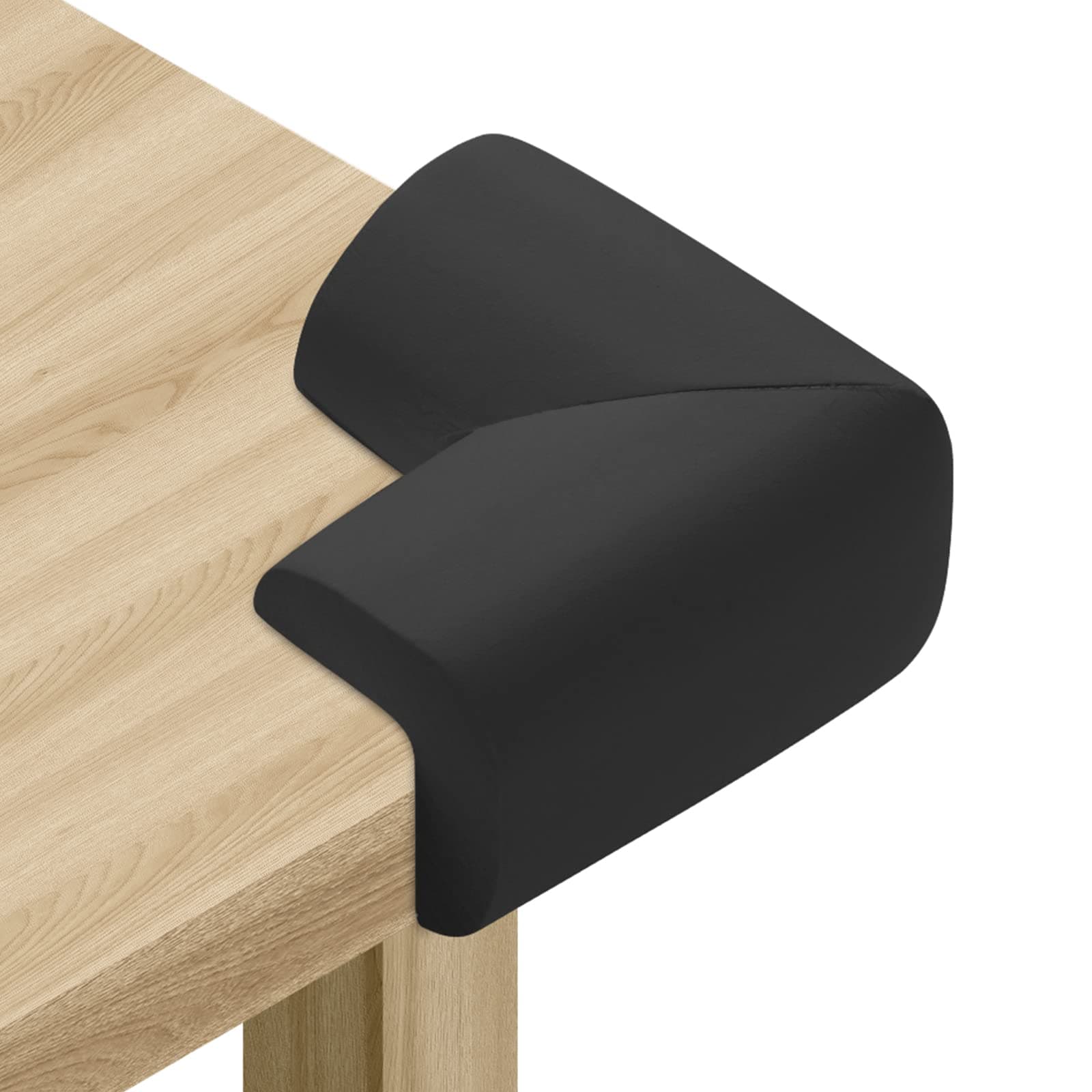 8 pack black sponge table corners