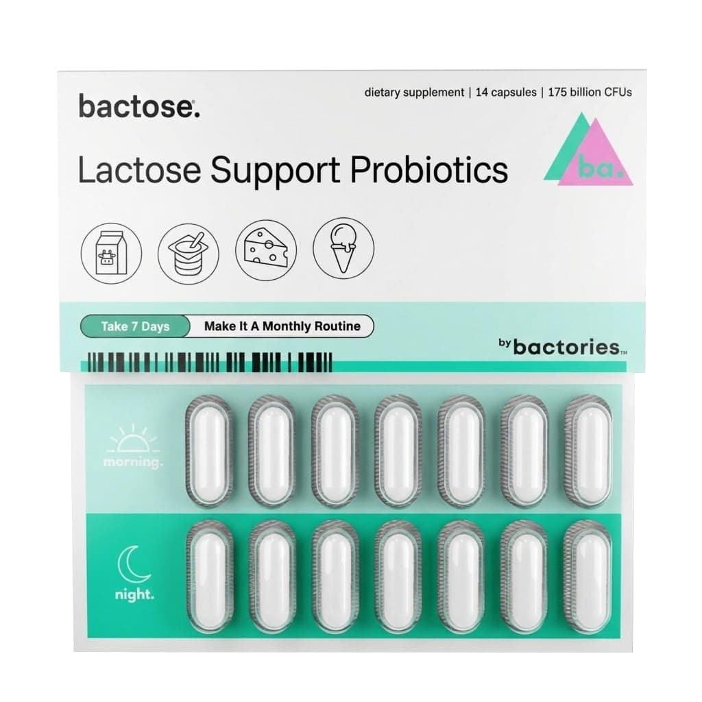 Lactose Digesting Probiotics | For People With Lactose Intolerance | A 7-Day Supply = 3+ Months of Relief