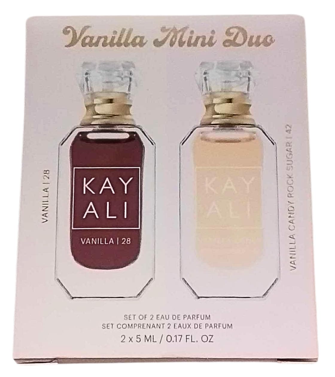 Mini Vanilla Perfume Duo Set 2 X 5 ml (Vanilla Candy Rock Sugar 42 Eau de Parfum and Vanilla 28 Eau de Parfum)