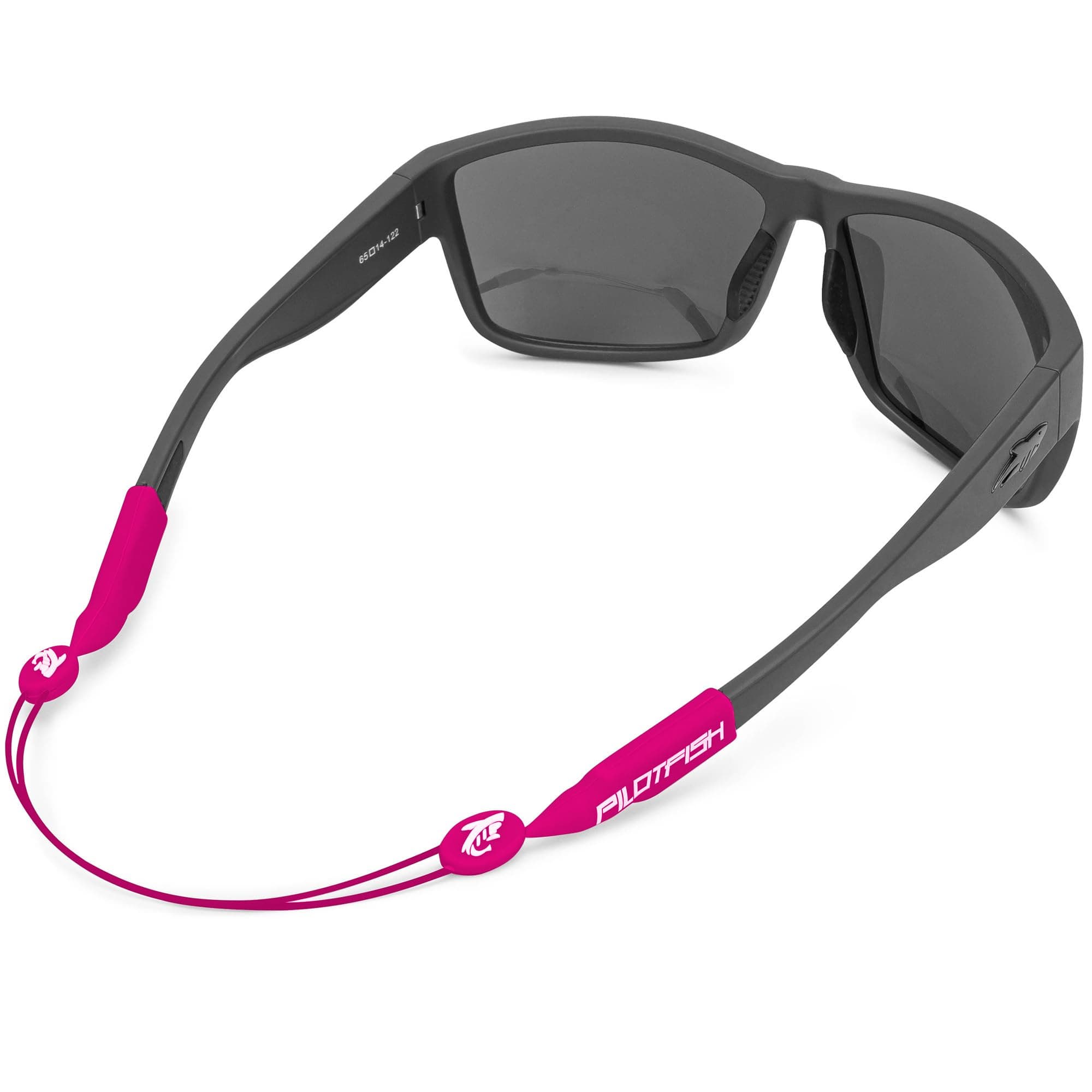 Pilotfish No Tail Adjustable Eyewear Retainer Cable Strap: Sunglasses, Eyeglasses, Magenta, 14 Inch
