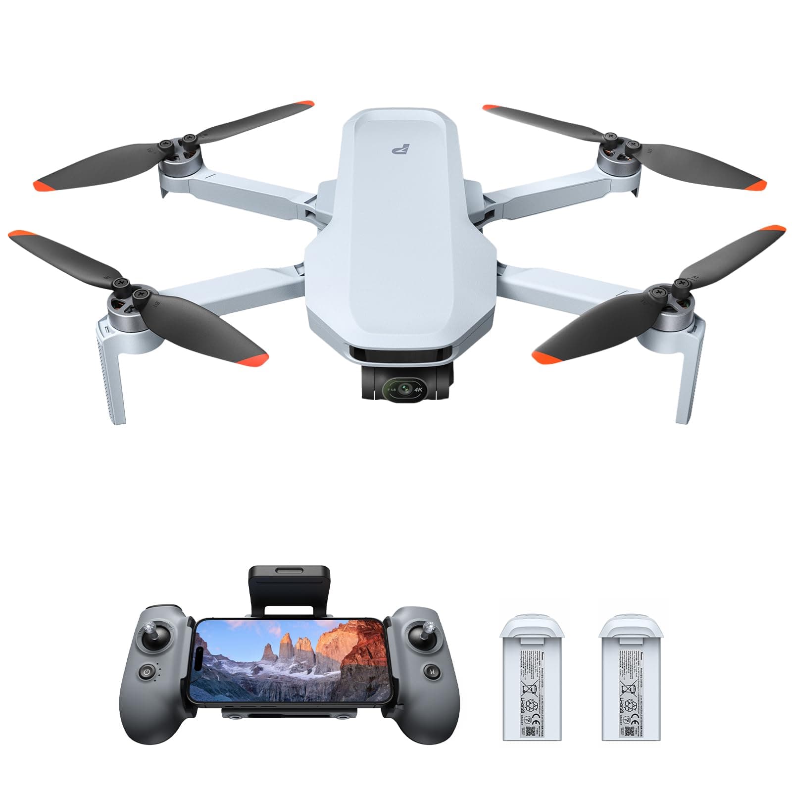 Potensic ATOM 2 3-Axis Gimbal 8K GPS Drone, Standard Kit Bundle with 1 Battery