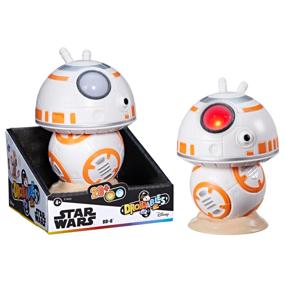 Star Wars Droidables BB-8, 4-Inch Star Wars Electronic Figure, Interactive Toys for 4 Year Old Boys and Girls