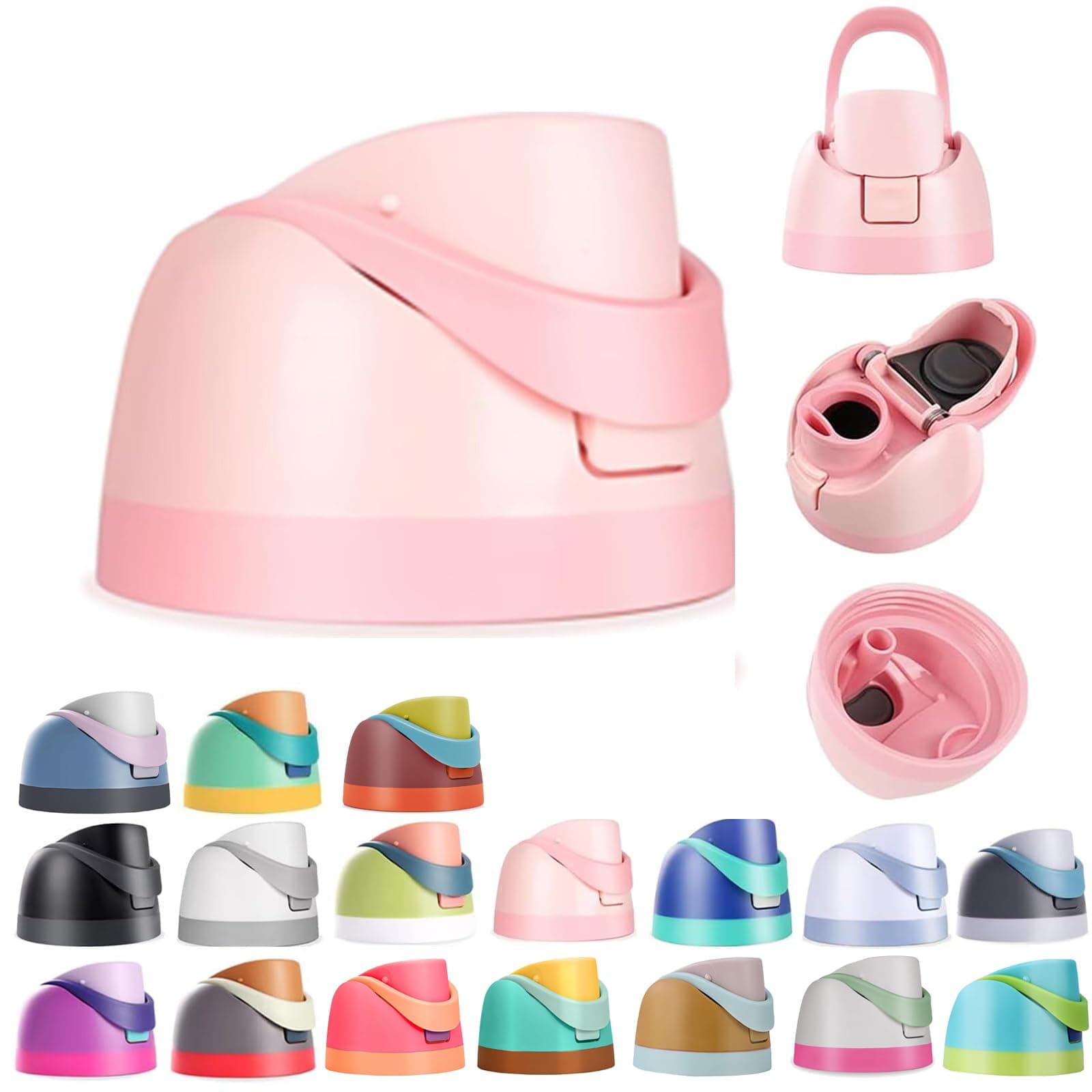 Replacement Lid for Owala Freesip, One Button Water Bottle Top Replacement Cap Compatible with Owala Cup 16oz 24oz 32oz 40oz, Leakproof Lids Accessory,BPA-Free,No Water Leakage