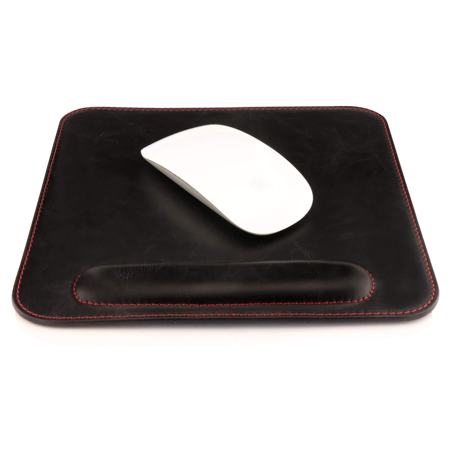 Londo Leather Mousepad with Wrist Rest (Black)